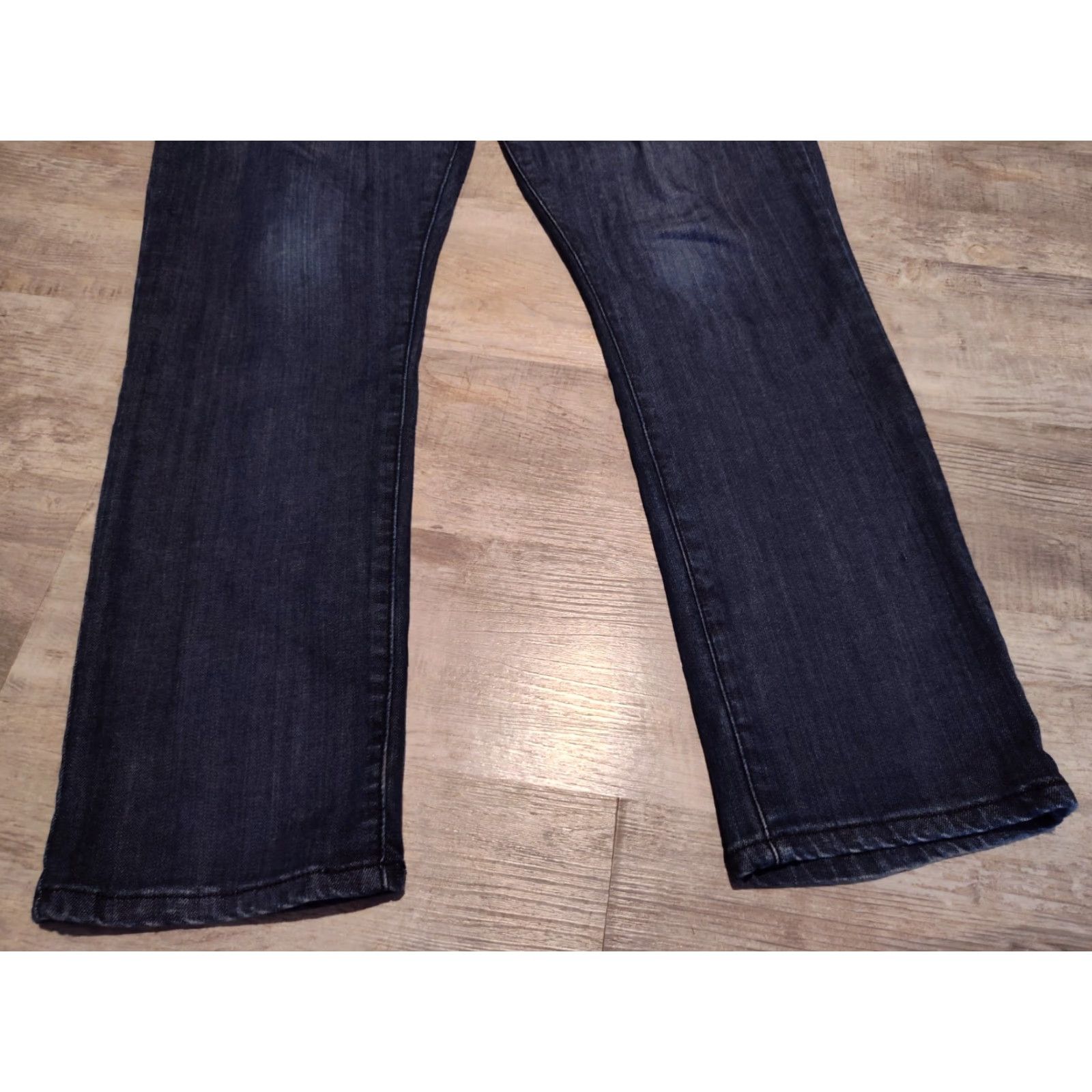 Vintage VINTAGE Social Collision Indie Fit Men's Blue Jeans Straight Stretch 36x30 Denim Dark Wash Casual Pants Size US 36 / EU 52 - 2 Thumbnail