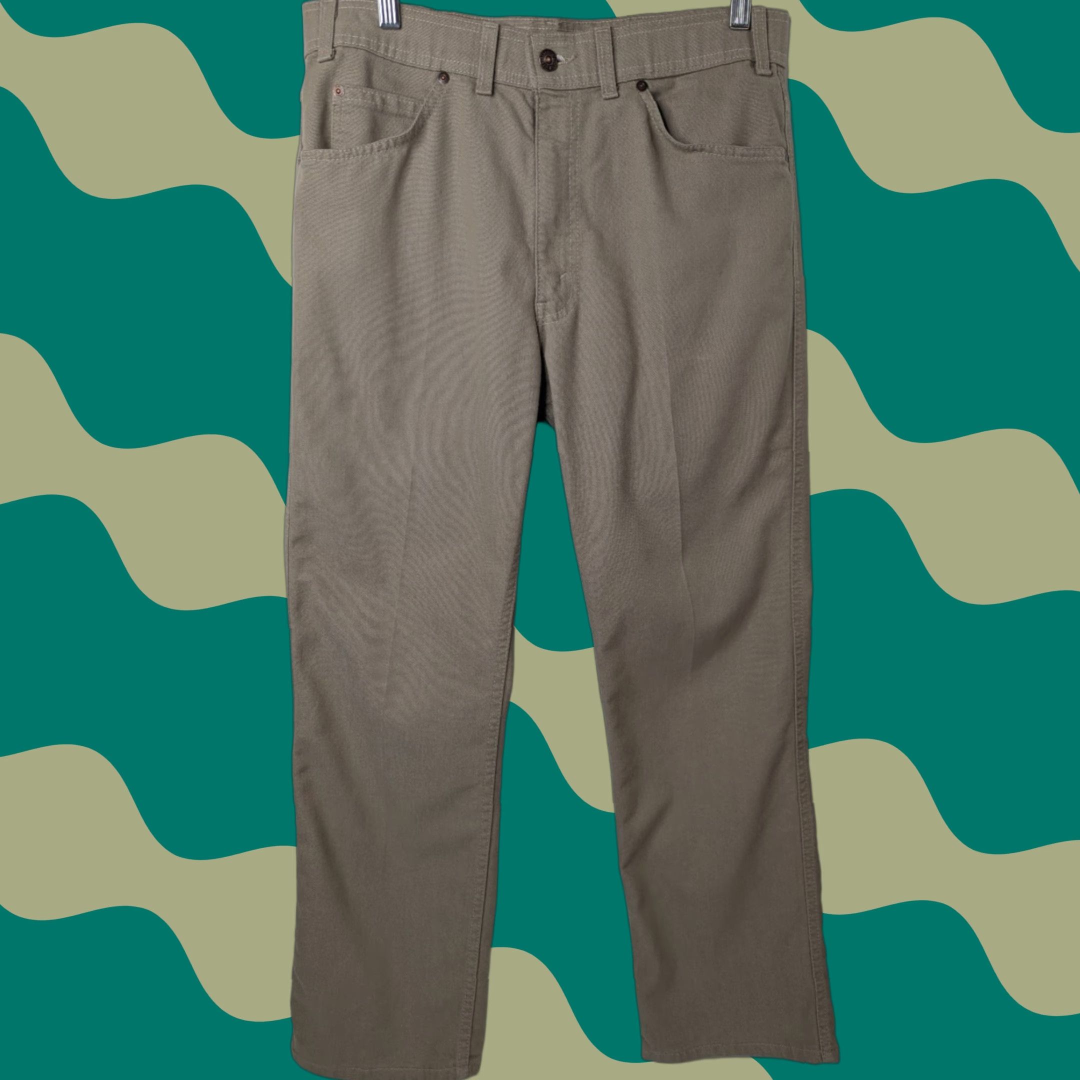 Levi's VTG Levi's Men Pants 34x30 Beige Chino With A Skosh More Room Stretch Yarns Levi's Pants Beige Chino 34x30 5-Pocket Mens Vintage Regular Size US 34 / EU 50 - 1 Thumbnail