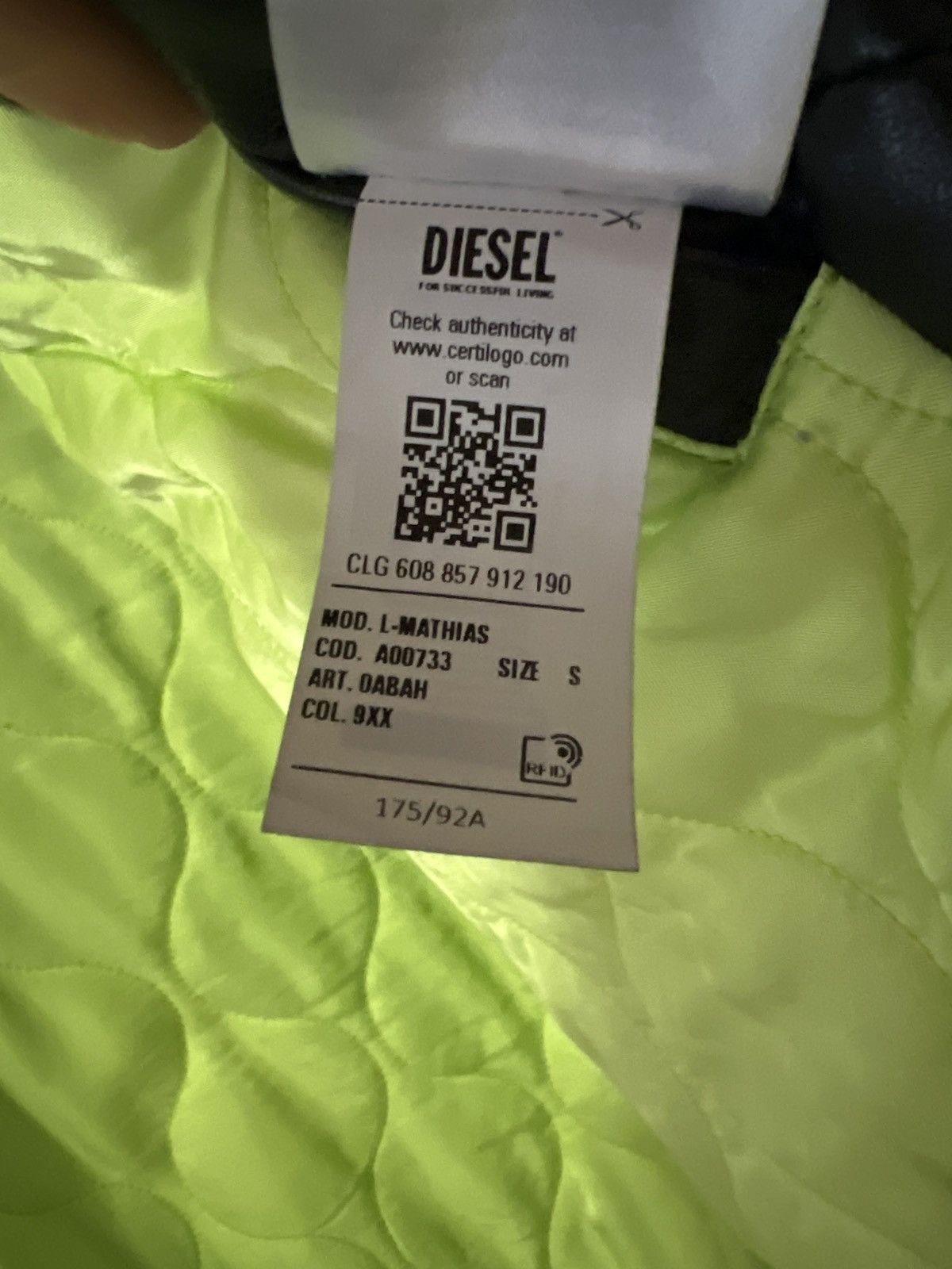 Diesel Diesel Hooded Leather jacket Size US S / EU 44-46 / 1 - 5 Thumbnail