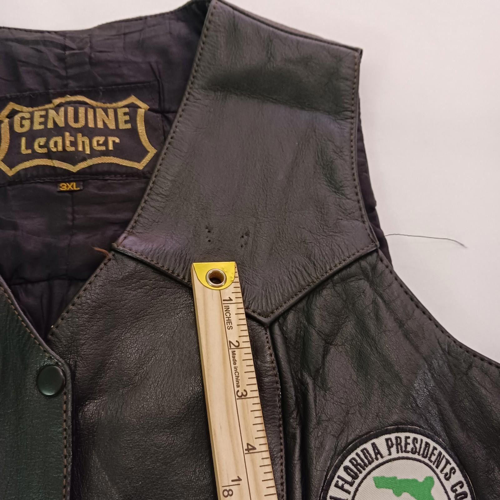 Genuine Leather Latin American Motorcycle Genuine Leather Men's Black 3XL Size US XXL / EU 58 / 5 - 5 Thumbnail