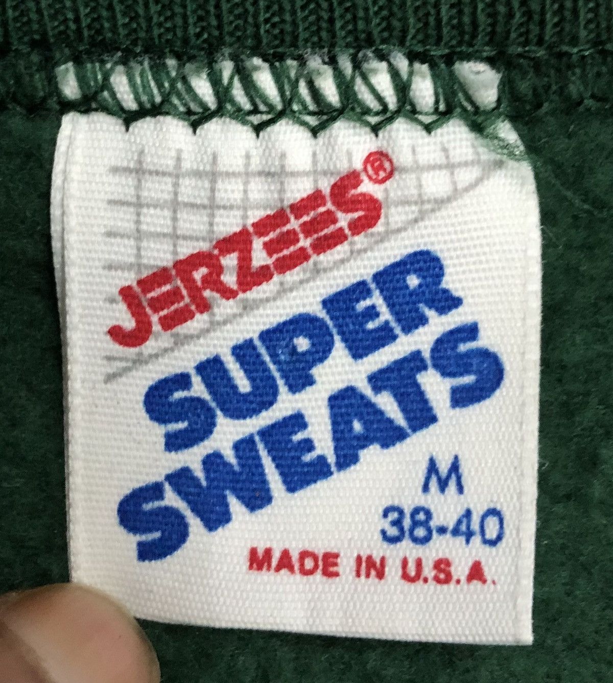 Jerzees × Vintage Vintage Jerzees Super Sweats Wisconsin Made In Usa Sweatshirt Size US M / EU 48-50 / 2 - 8 Thumbnail