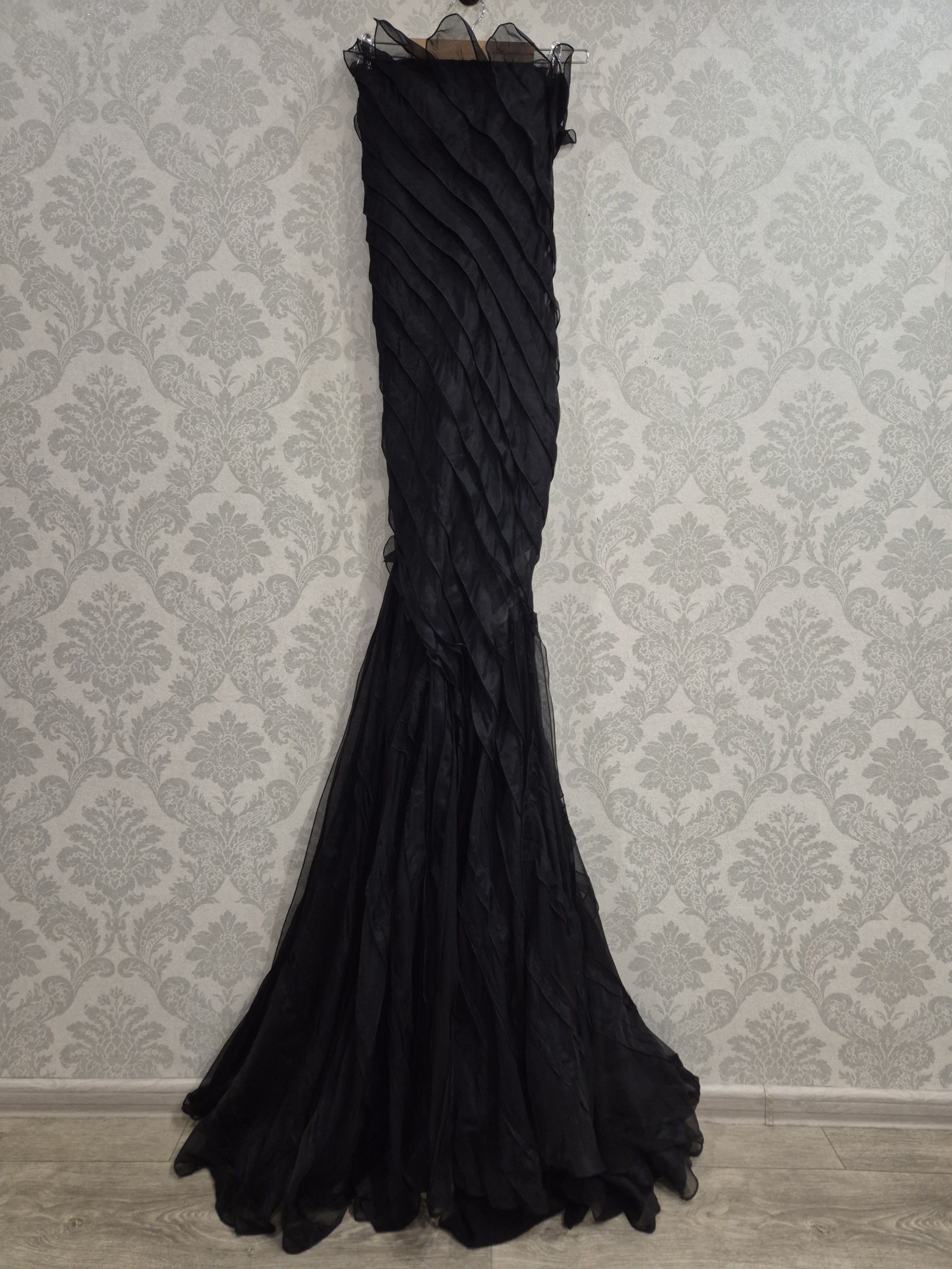 Nina Ricci NINA RICCI Runway Resort 2015 Silk Chiffon Strapless Dress Size M / US 6-8 / IT 42-44 - 2 Thumbnail