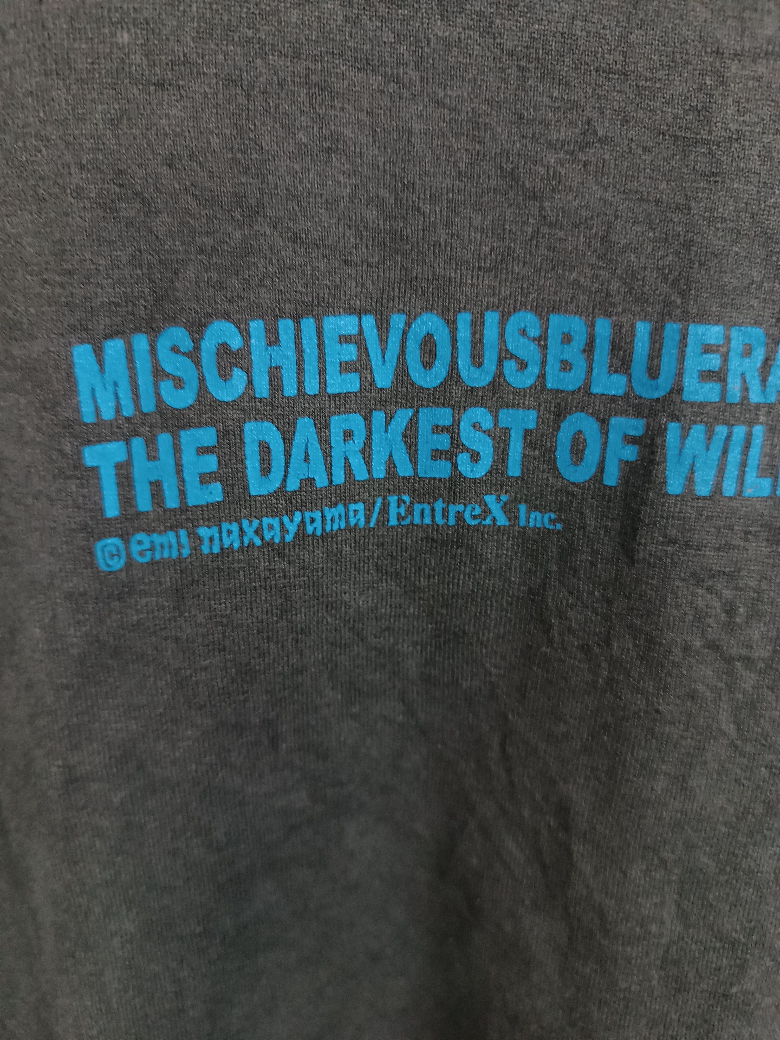 Japanese Brand THRASHED FADED VINTAGE Y2K MISCHIEVOUS TEE VERY RARE Size US L / EU 52-54 / 3 - 16 Thumbnail