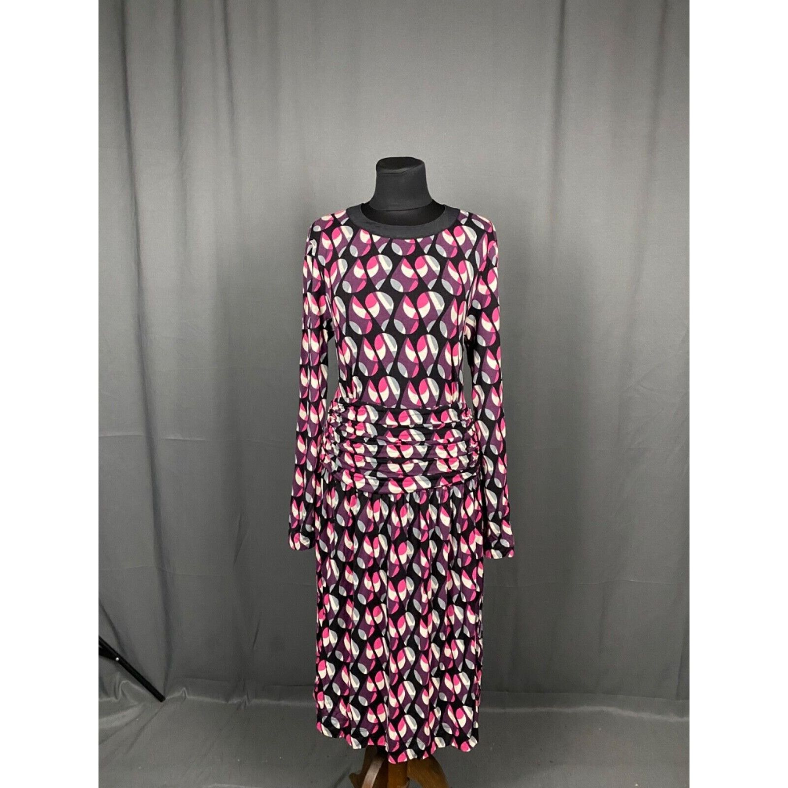 Missoni Missoni Women's Red Purple Floral Long Dress Size S-M Size S / US 4 / IT 40 - 3 Thumbnail