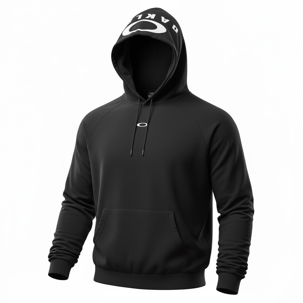Oakley NWT Oakley Men's Medium Black Loose Fit Hoodie Graphic Hood Size US M / EU 48-50 / 2 - 11 Thumbnail