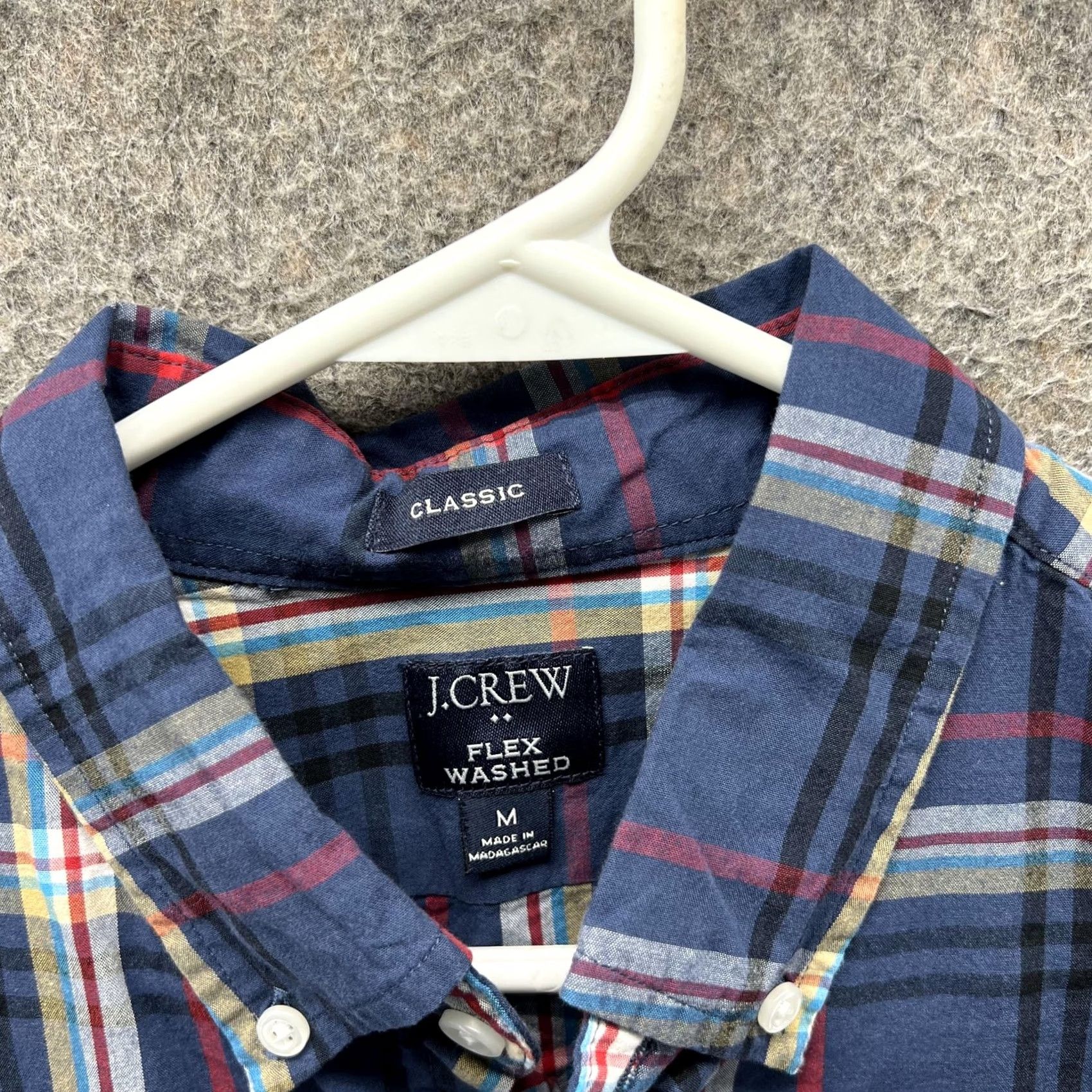 J.Crew J.Crew Shirt Mens Medium Blue Plaid Flex Washed Stretch Button Down Casual Shirts Button-Up Collared Long Sleeve Classic Fit Mens Size US M / EU 48-50 / 2 - 4 Thumbnail