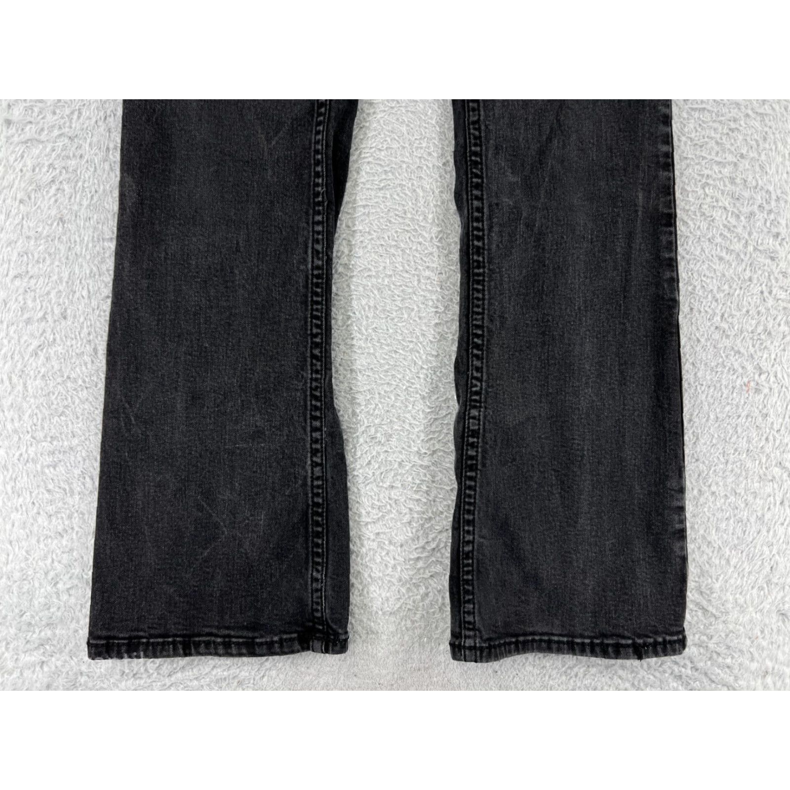 Vintage Shyanne Jeans Women's 24 Black Denim Bootcut Embroidered 5-Pocket Stretch Regular Vintage: No Size 42" / US 20 - 6 Thumbnail