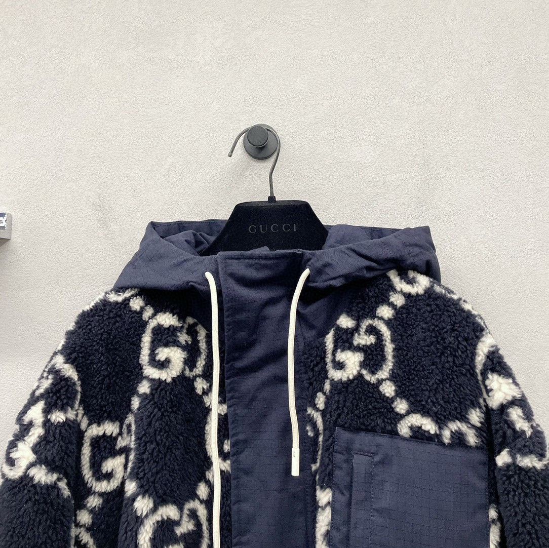 Gucci Gucci Dark blue double G lamb jacket 2501-Nextarrow Size US XS / EU 42 / 0 - 4 Thumbnail