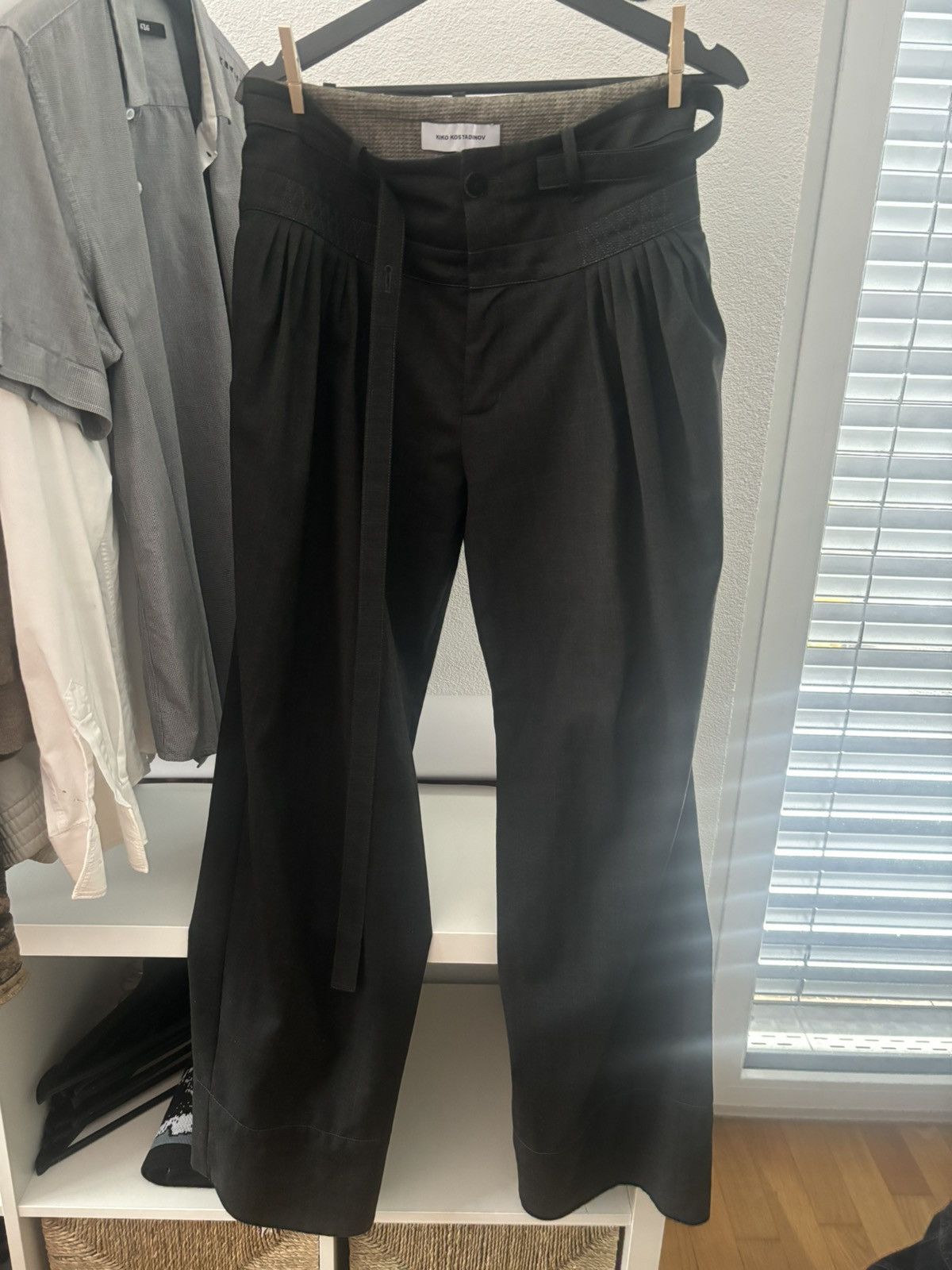 Kiko Kostadinov Kiko kostadinov aw23 meno trousers blue | Grailed