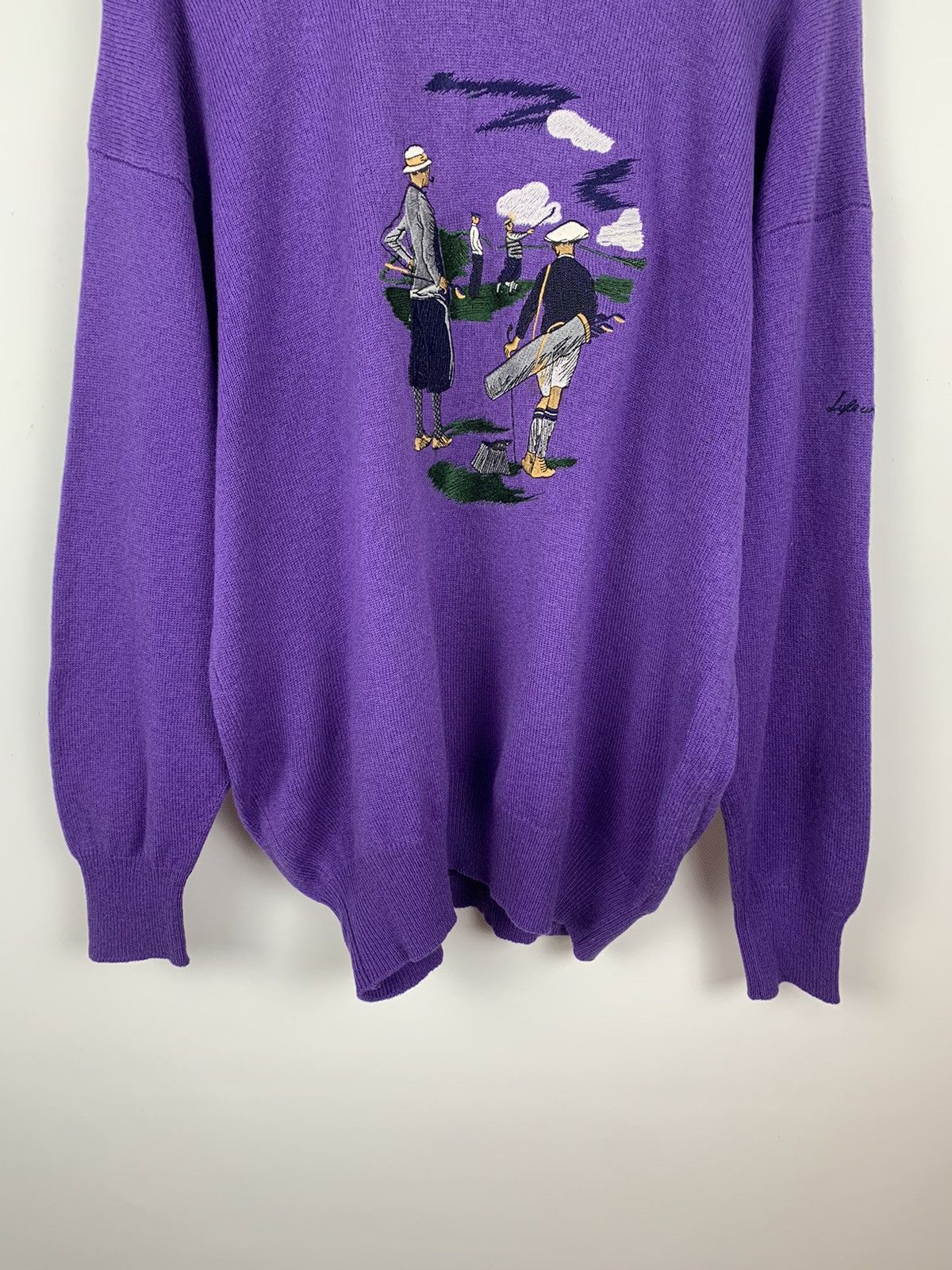Lyle & Scott Vintage Lyle & Scott Wool Nature 3D Knit Sweater Size XL 90s Size US XL / EU 56 / 4 - 3 Thumbnail