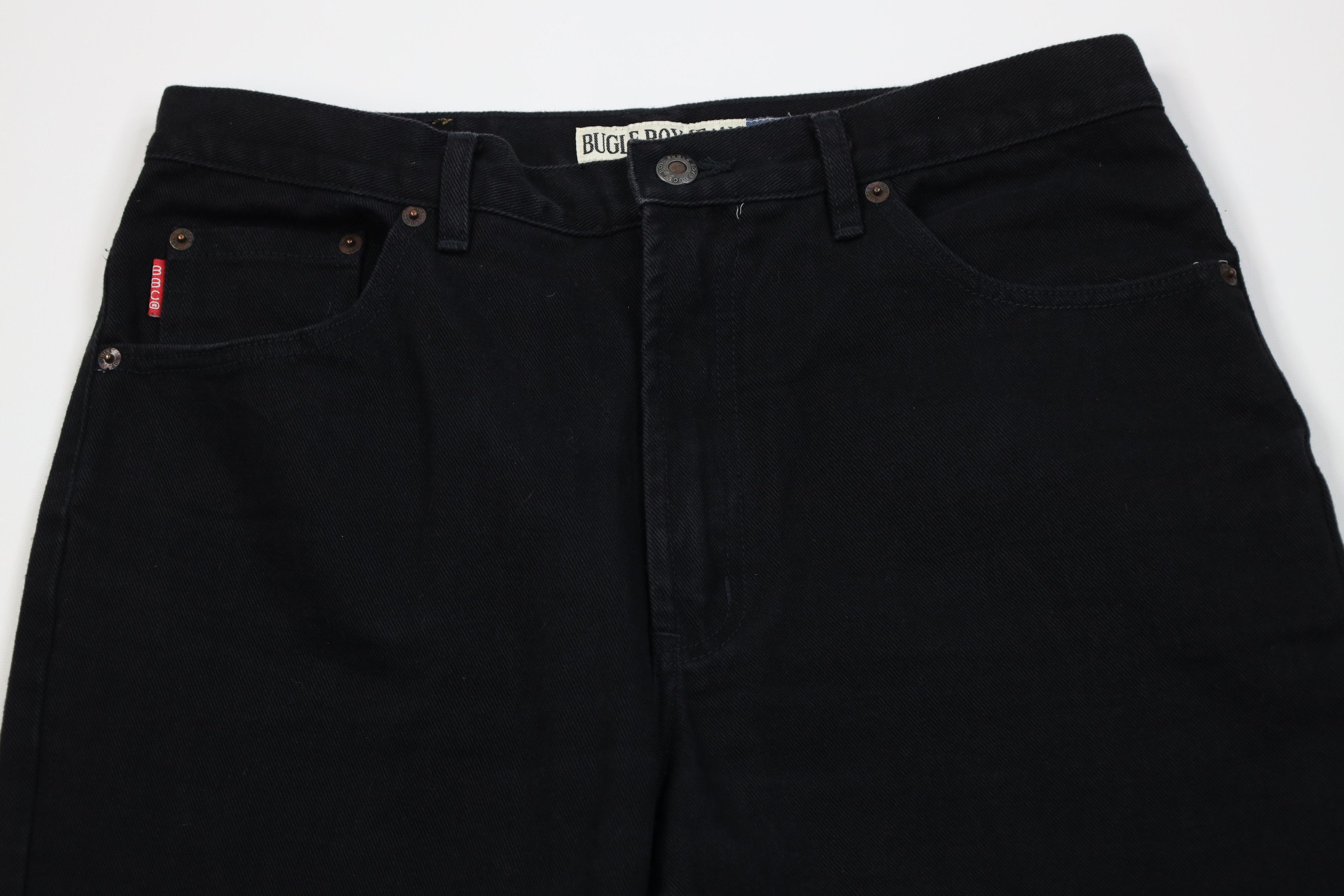 Vintage Vintage 90s Streetwear Baggy Straight Leg Denim Jeans Black Size US 34 / EU 50 - 2 Thumbnail