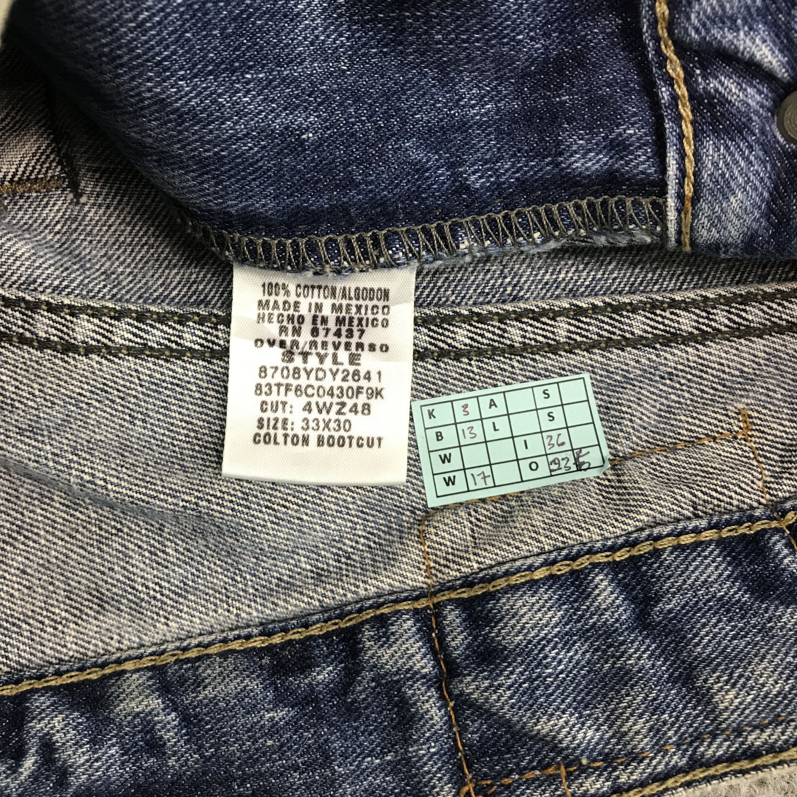 Polo Ralph Lauren BAGGY POLO RALPH LAUREN FADED DENIM JEANS PANTS Size US 33 - 14 Thumbnail