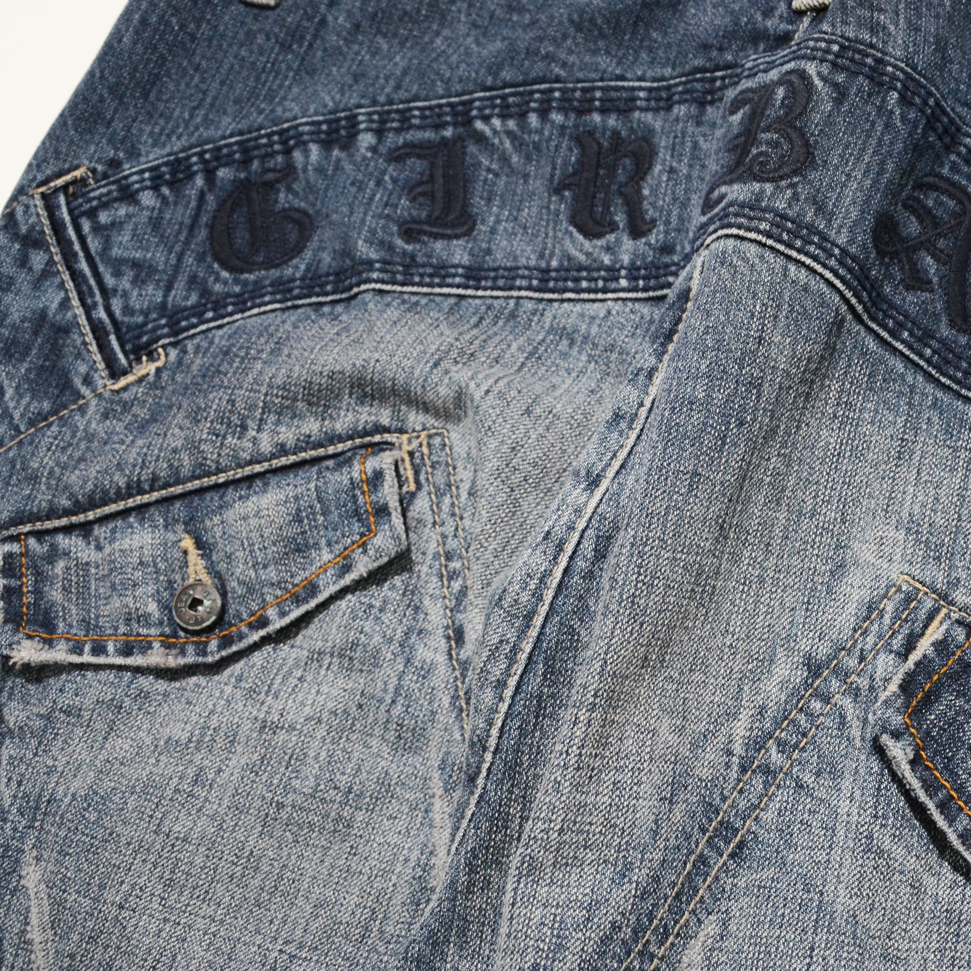 Marithe + Francois Girbaud [Hole Defects] Marithe Francois Girbaud Jeans SPFY2601DP10 Size US 34 / EU 50 - 9 Thumbnail