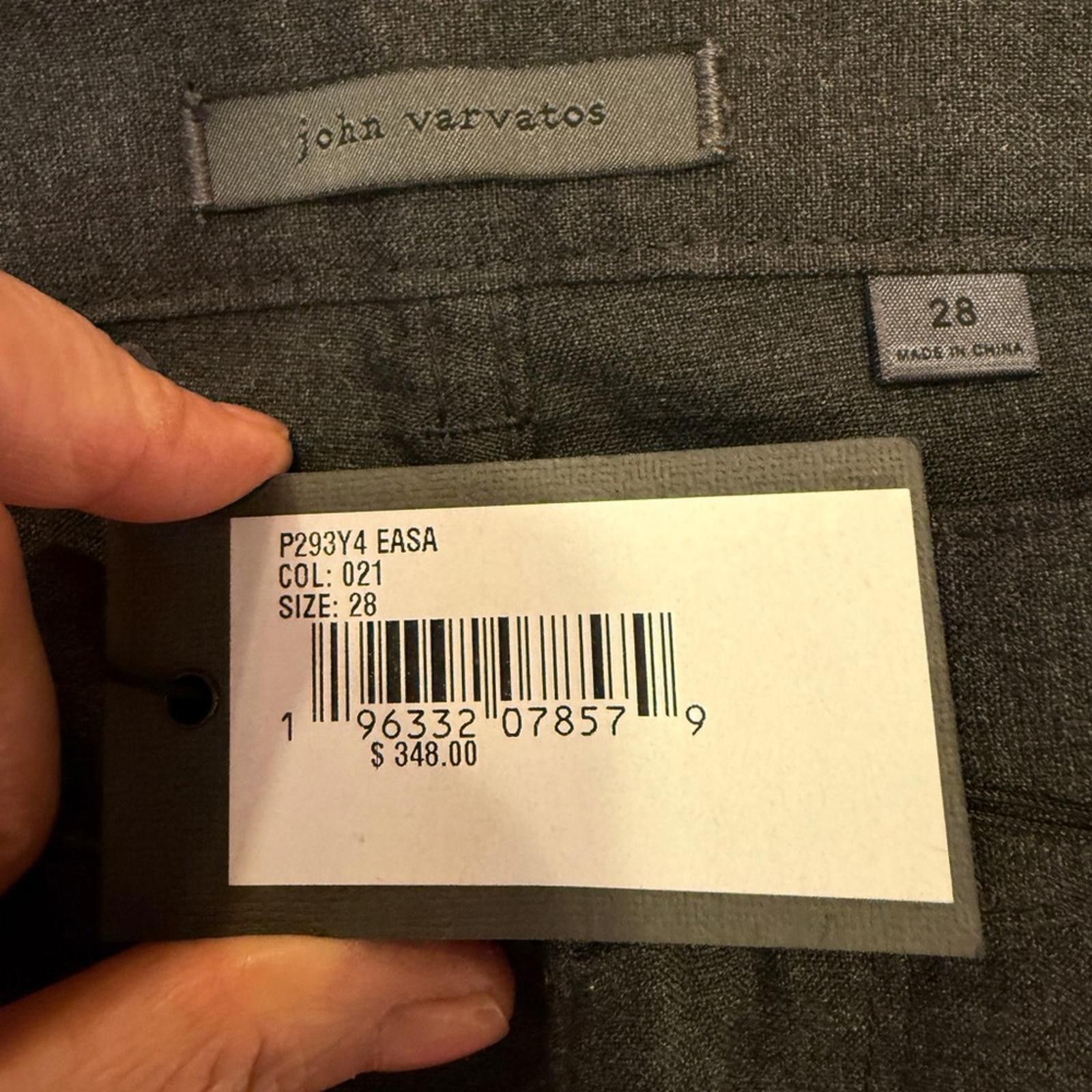 John Varvatos John Varvatos Men’s Gray Wool Cotton Blend Trousers Sz 28 Size US 28 / EU 44 - 8 Thumbnail