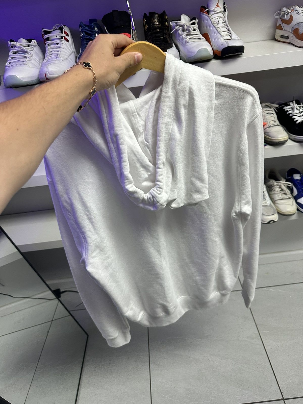 Lanvin Lanvin Logo Hoodie White Size US L / EU 52-54 / 3 - 2 Thumbnail