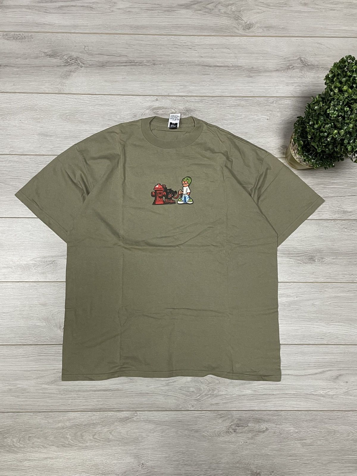 Vintage To The Edge USA humor Hydrant skate graphic oversize tee Size US XXL / EU 58 / 5 - 1 Thumbnail