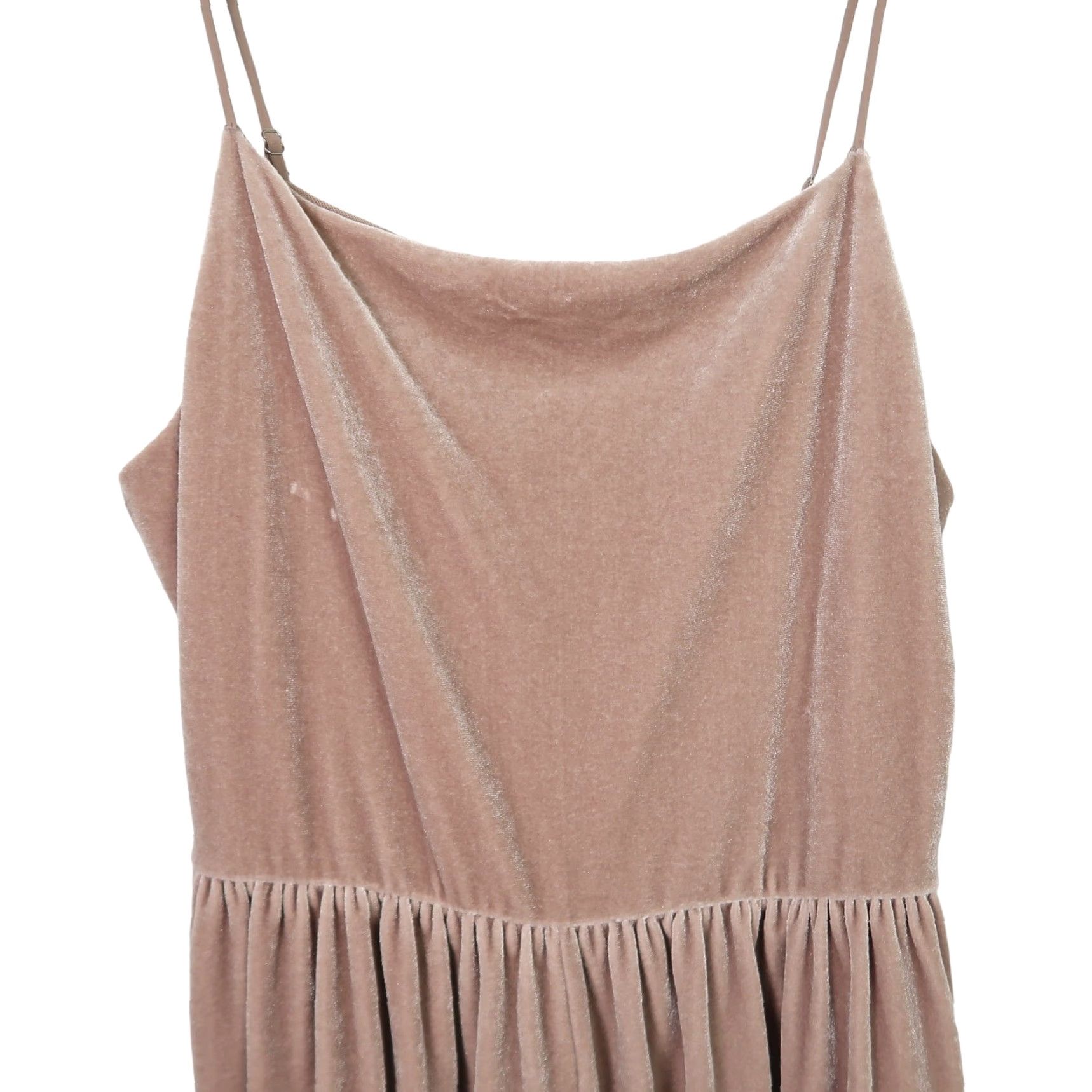 Urban Outfitters VINTAGE Urban Outfitters taupe brown velvet wide leg jumpsuit M Size 32" / US 10 / IT 46 - 2 Thumbnail