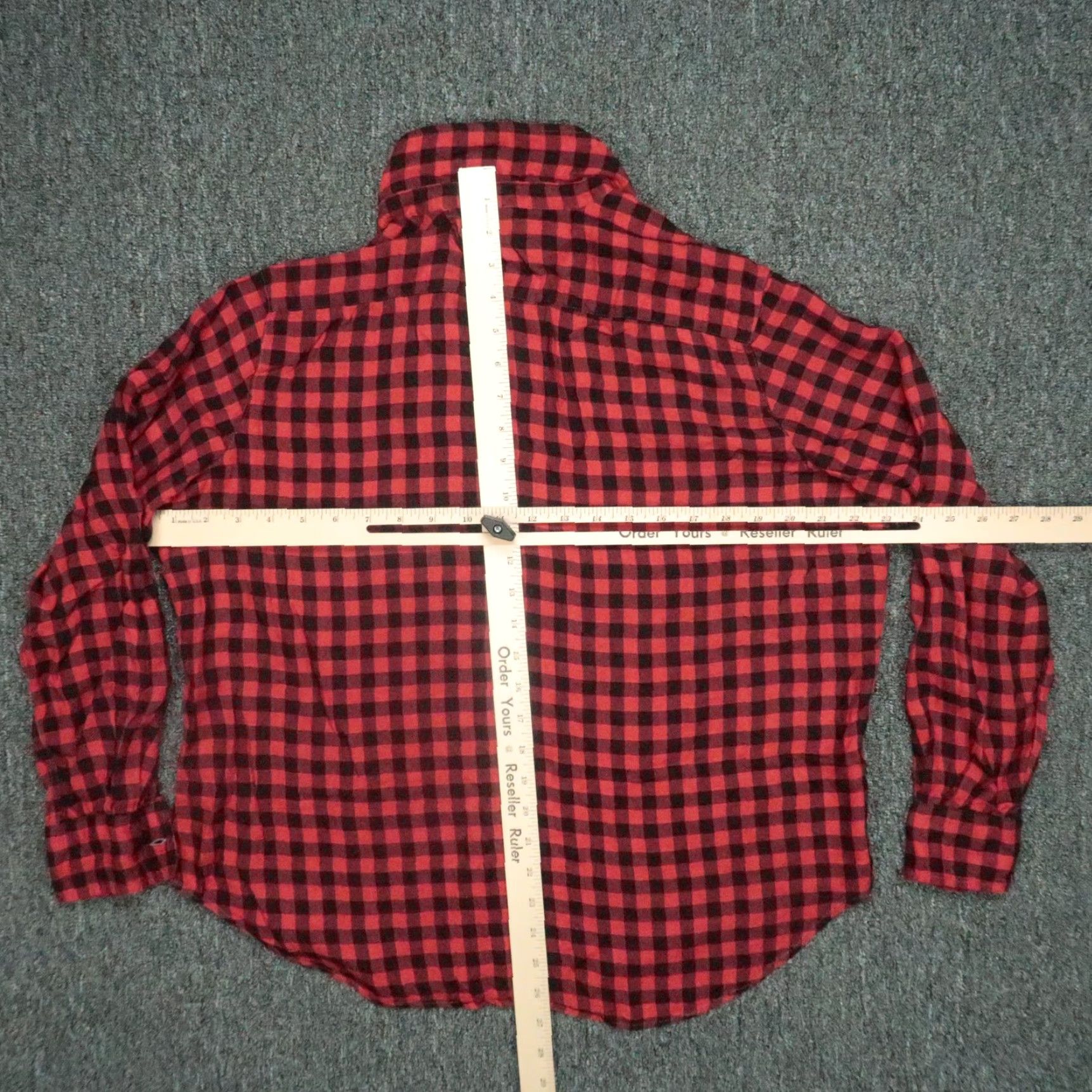 Frank & Eileen Frank & Eileen Shirt Womens Medium Red Buffalo Plaid Long Sleeve Button Up Size M / US 6-8 / IT 42-44 - 7 Thumbnail
