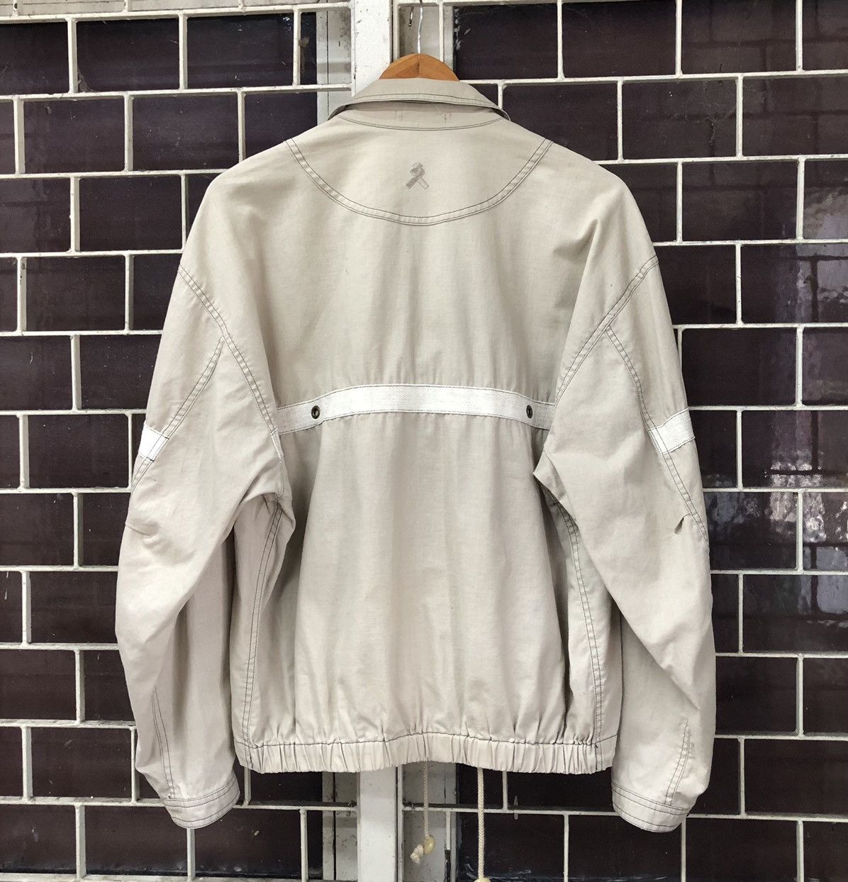 Vintage Vintage LANCER PARIS Zip Up Bomber Jacket Size US L / EU 52-54 / 3 - 2 Thumbnail