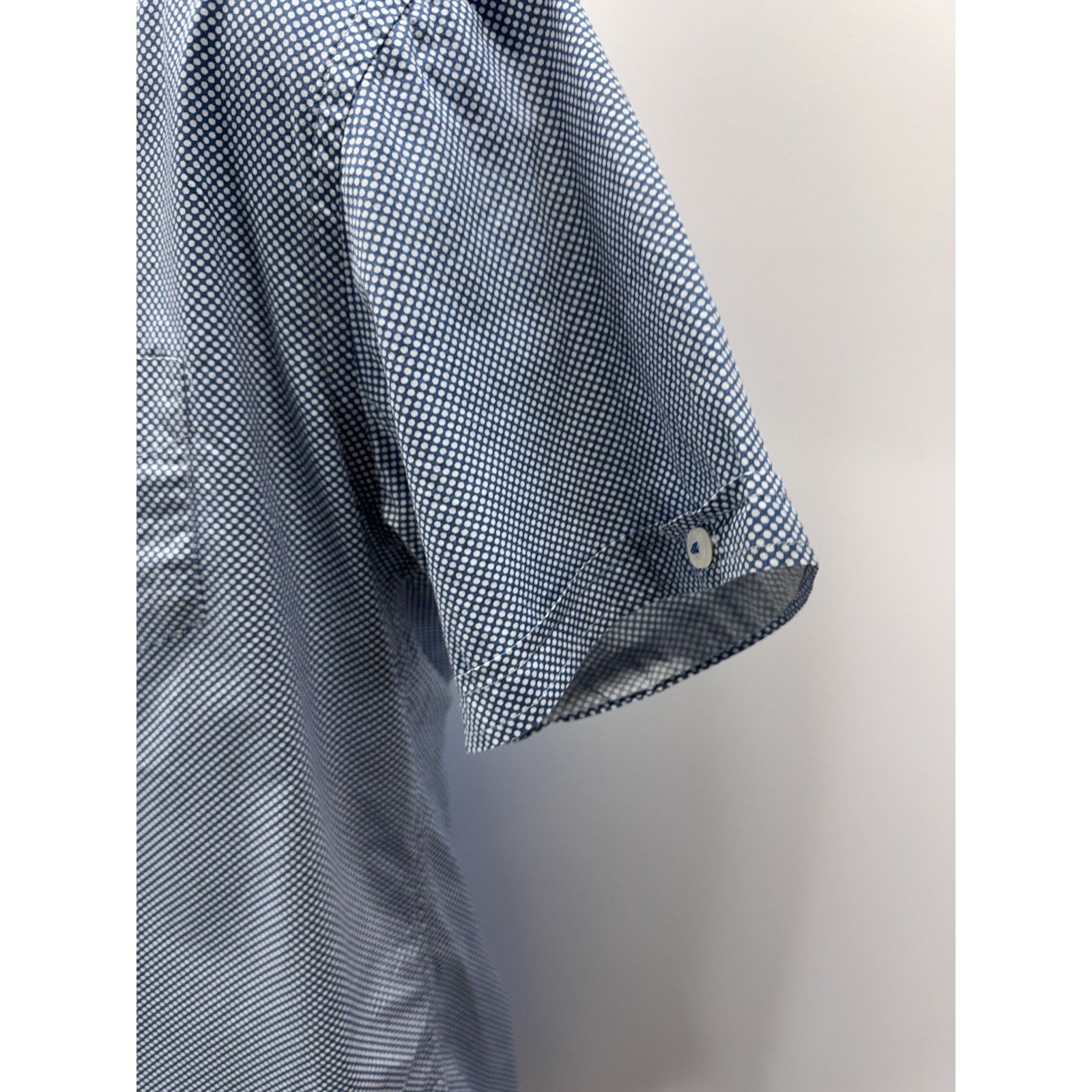Other Steel & Jelly London Men L Blue Short Sleeve Athletic Fit Size US L / EU 52-54 / 3 - 4 Thumbnail