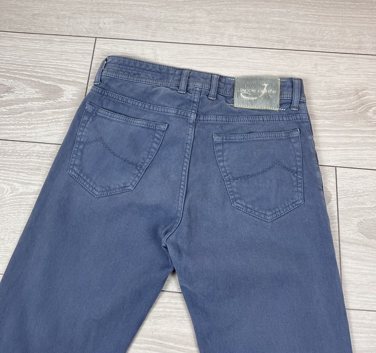 Jacob Cohen Jacob Cohen Luxury Hand Made Straight Blue Pants Jeans 31 sz Size US 31 - 2 Thumbnail