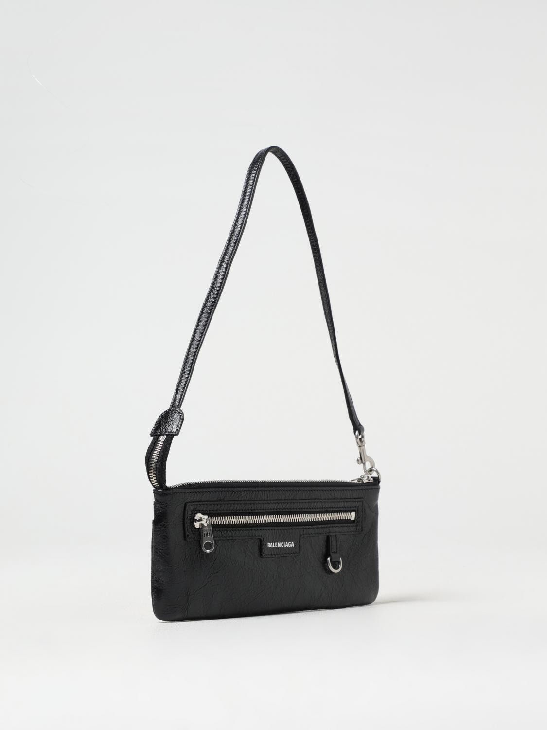 Balenciaga o1srvl11e0526 Size: OS / Superbusy Shoulder Pouch in Black Size ONE SIZE - 3 Thumbnail