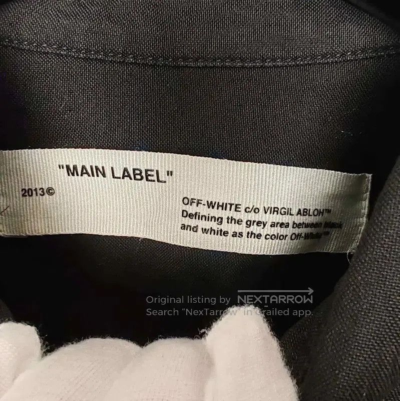 Off-White Off-White Black Cotton Long Sleeve Shirt . Size US S / EU 44-46 / 1 - 3 Thumbnail
