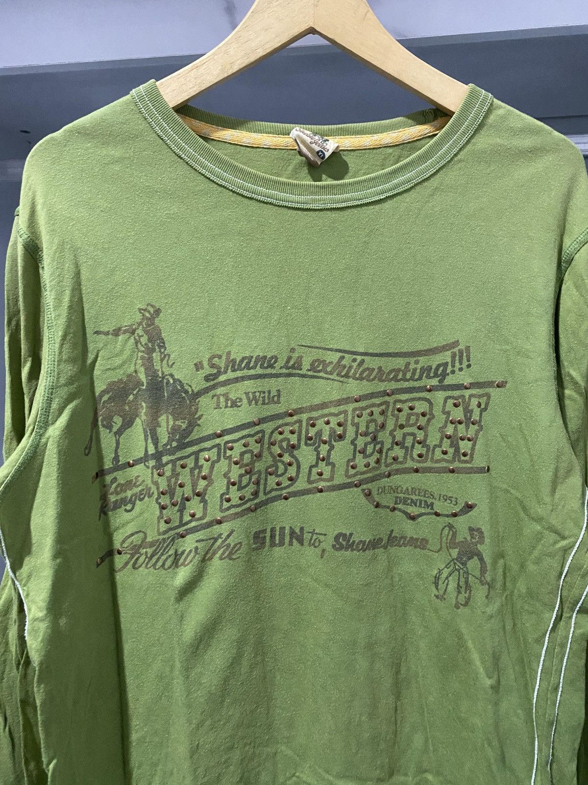 Hysteric Glamour Japanese shane jeans horsed longsleeve AA0003 Size US XL / EU 56 / 4 - 2 Thumbnail
