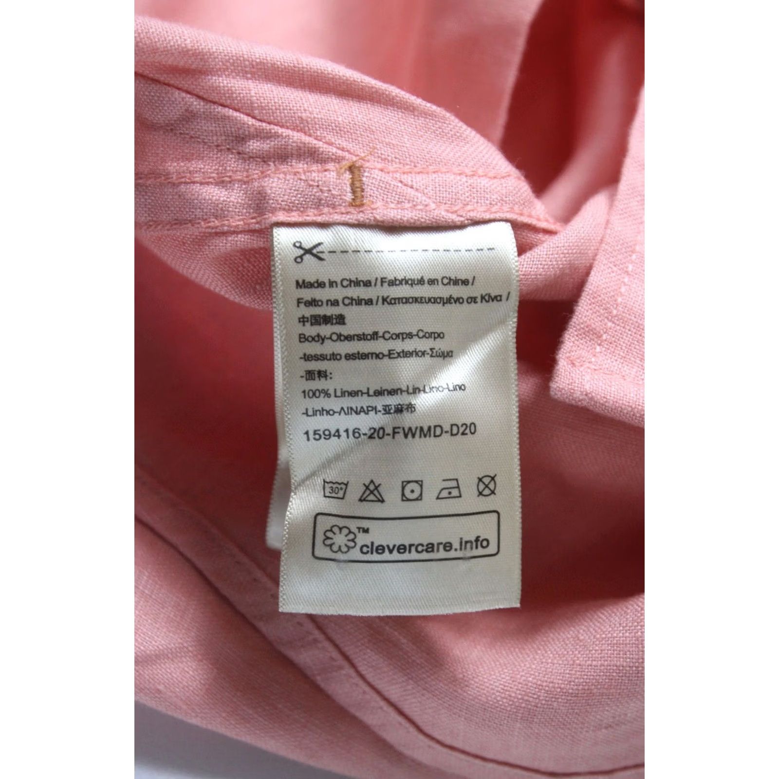 Scotch & Soda SCOTCH & SODA Regular Shirt Men's XL Casual Linen Spread Neck Button Up Size US XL / EU 56 / 4 - 7 Thumbnail