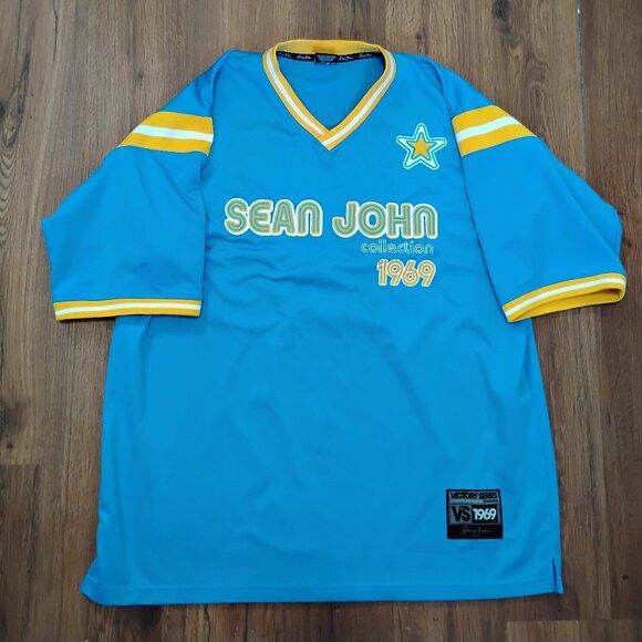 Other Vintage Sean John Collection 1969 Soccer Jersey Size US L / EU 52-54 / 3 - 2 Thumbnail