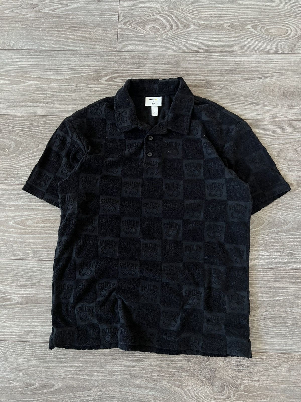 H&M × Other H&M x Smile Mens Textured Polo Shirt Tee‼️ Size US S / EU 44-46 / 1 - 11 Thumbnail