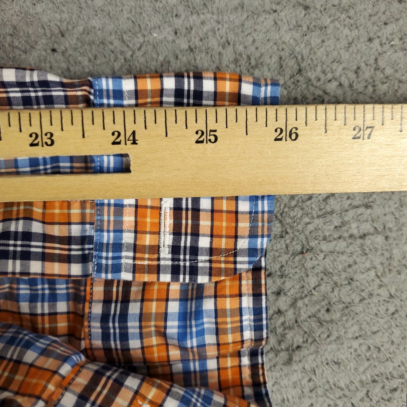 Brooks Brothers Brooks Brothers Button-Up Shirt Mens XL Orange Blue Plaid Long Sleeve Casual Size US XL / EU 56 / 4 - 6 Thumbnail