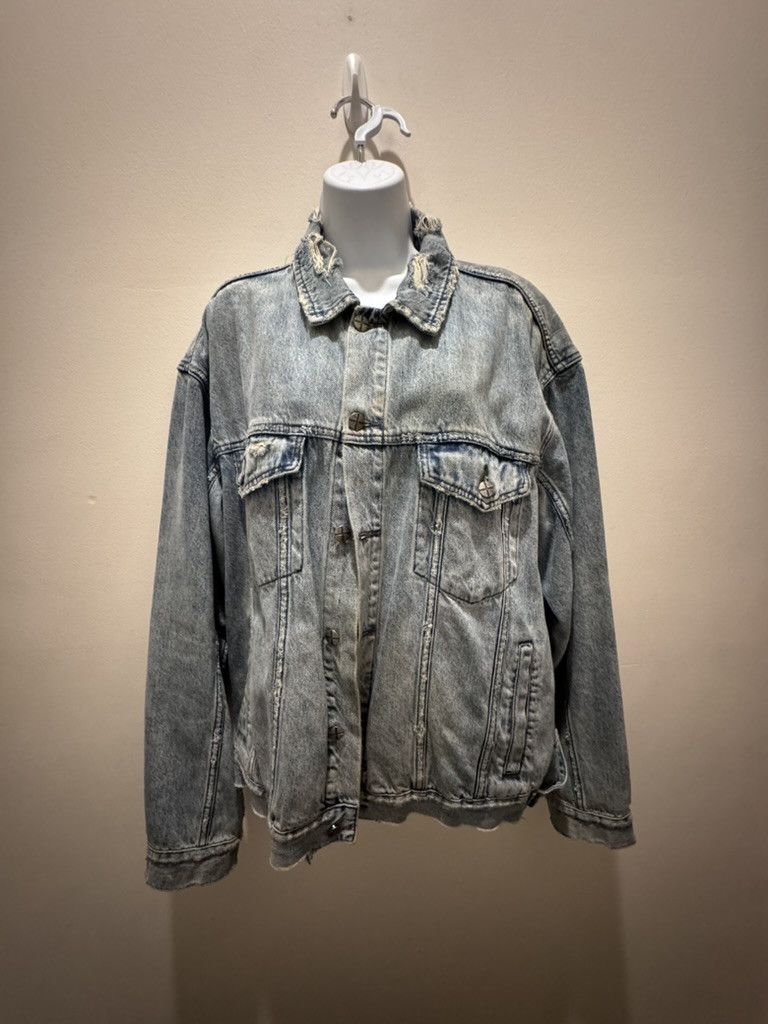 Ksubi Ksubi OhGEE Distressed Denim Jacket Size US L / EU 52-54 / 3 - 2 Thumbnail
