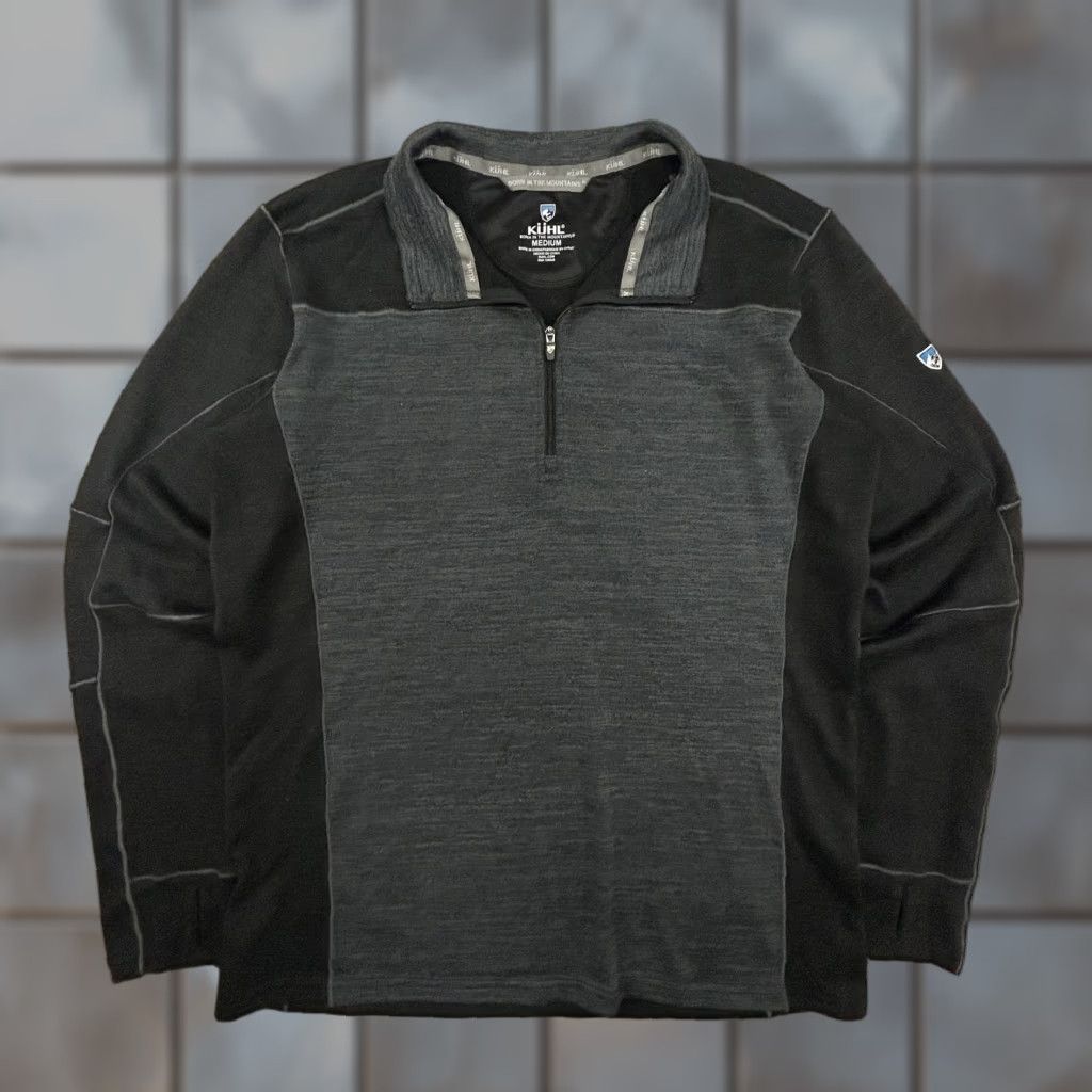 Vintage Kuhl Ryzer 1/4 Zip Pullover Mens Medium Performance Outdoor Stretch Tech Base Shirt Size US M / EU 48-50 / 2 - 1 Thumbnail