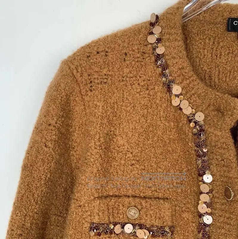 Chanel Chanel Camel Cashmere Women's Jacket . Size M / US 6-8 / IT 42-44 - 3 Thumbnail