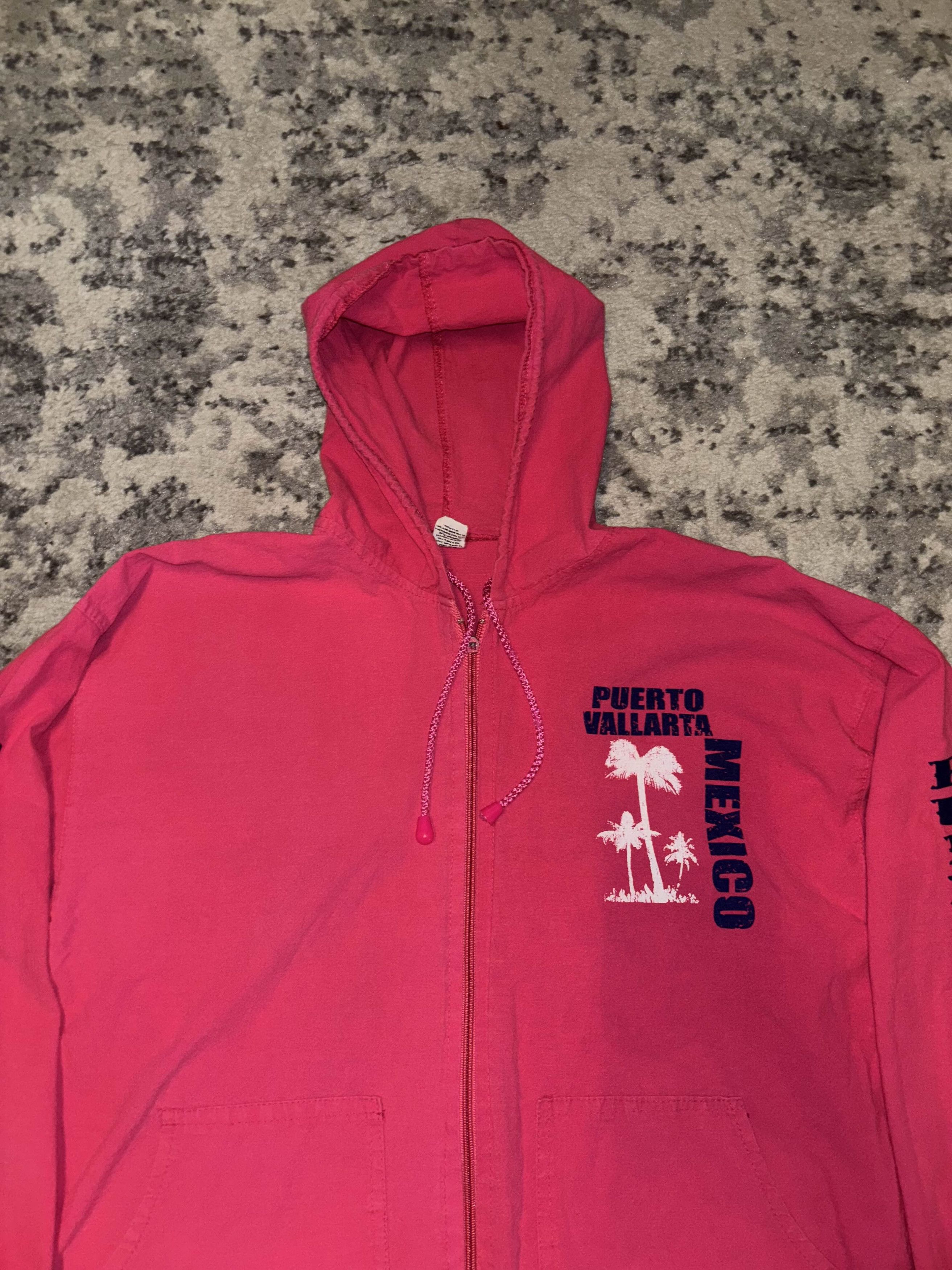 Vintage Vintage 80s Puerto Vallarta Mexico Zip Up Windbreaker Size US L / EU 52-54 / 3 - 3 Thumbnail