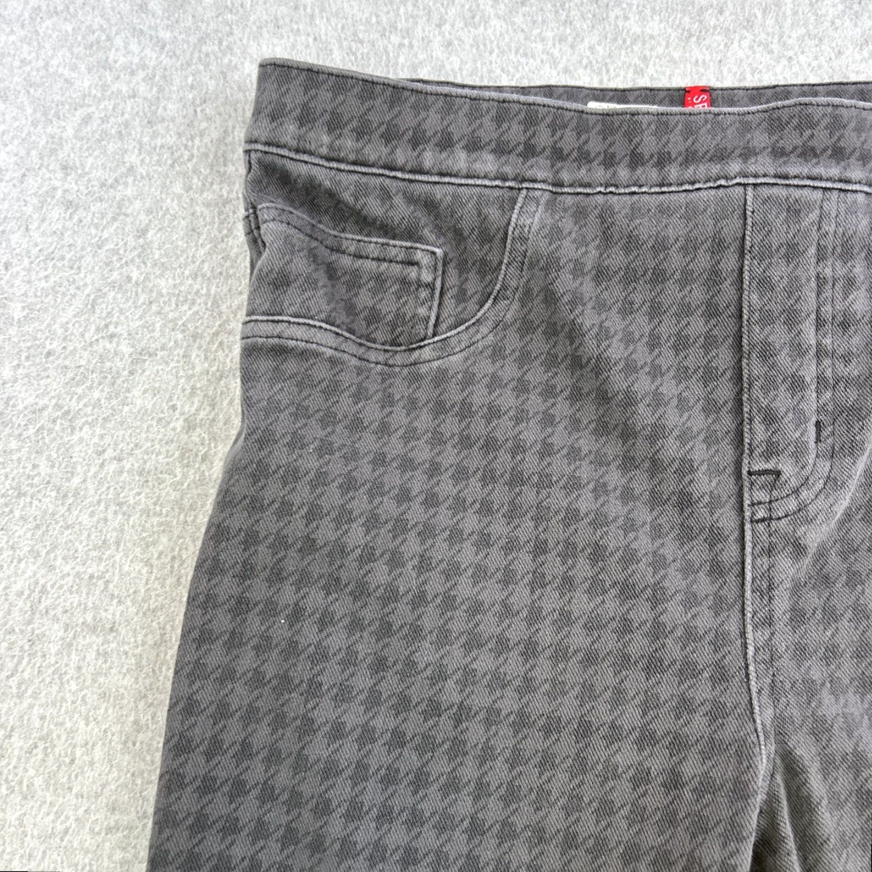 Spanx Spanx Jeggings Womens Large Gray Houndstooth Stretch Waist Skinny Casual Size 36" / US 14 / IT 50 - 7 Thumbnail