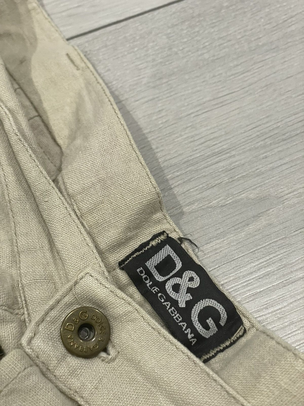 Dolce & Gabbana × If Six Was Nine Dolce Gabbana linen trousers 90s pants multipocket desert y2 Size US 33 - 6 Thumbnail