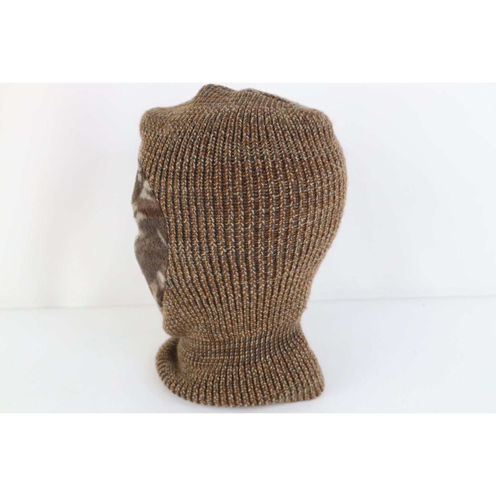 Vintage Vintage 90s Streetwear Camouflage Knit Face Mask Beanie Size ONE SIZE - 5 Thumbnail