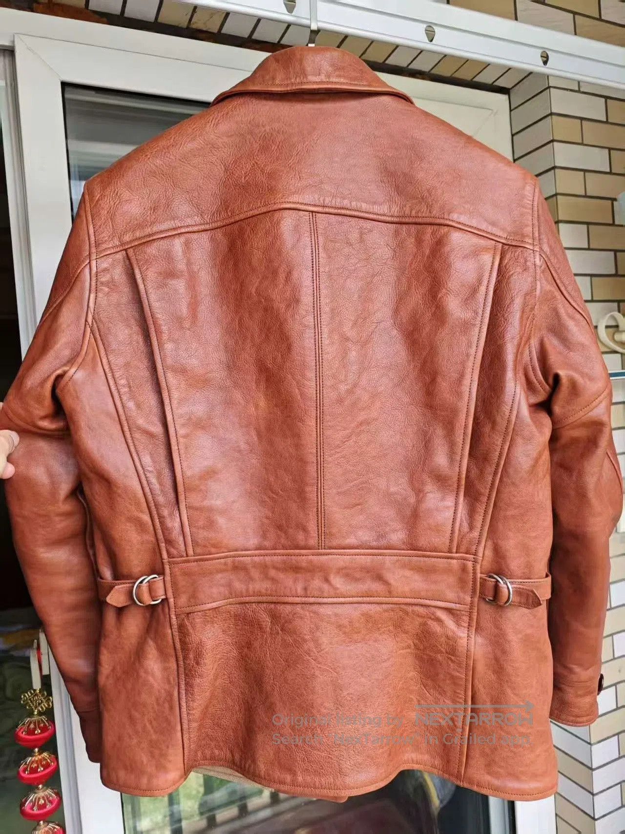 Rainbow Country California Bear 1940s Horsehide Leather Jacket. Size US S / EU 44-46 / 1 - 2 Thumbnail