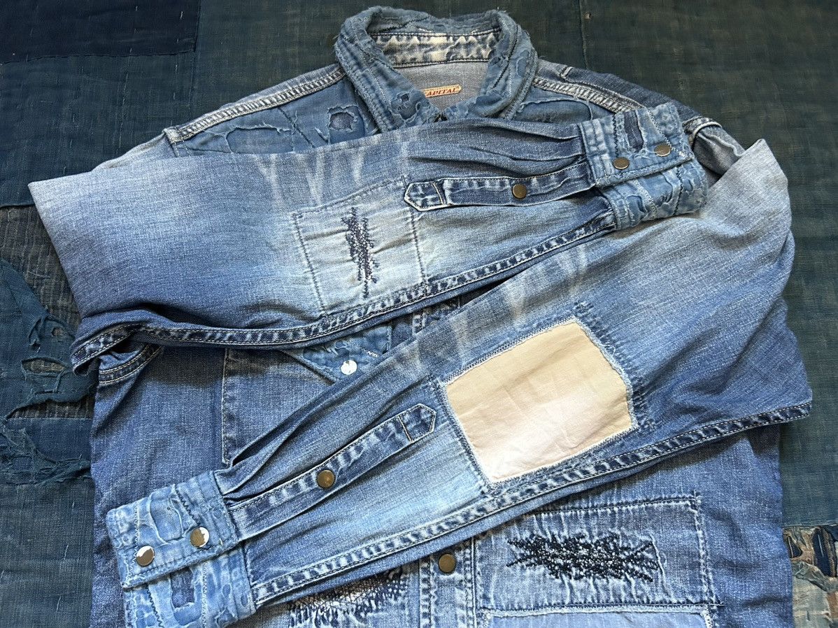 Kapital × Kapital Kountry Kapital boro denim patchwork western shirt Size US M / EU 48-50 / 2 - 5 Thumbnail