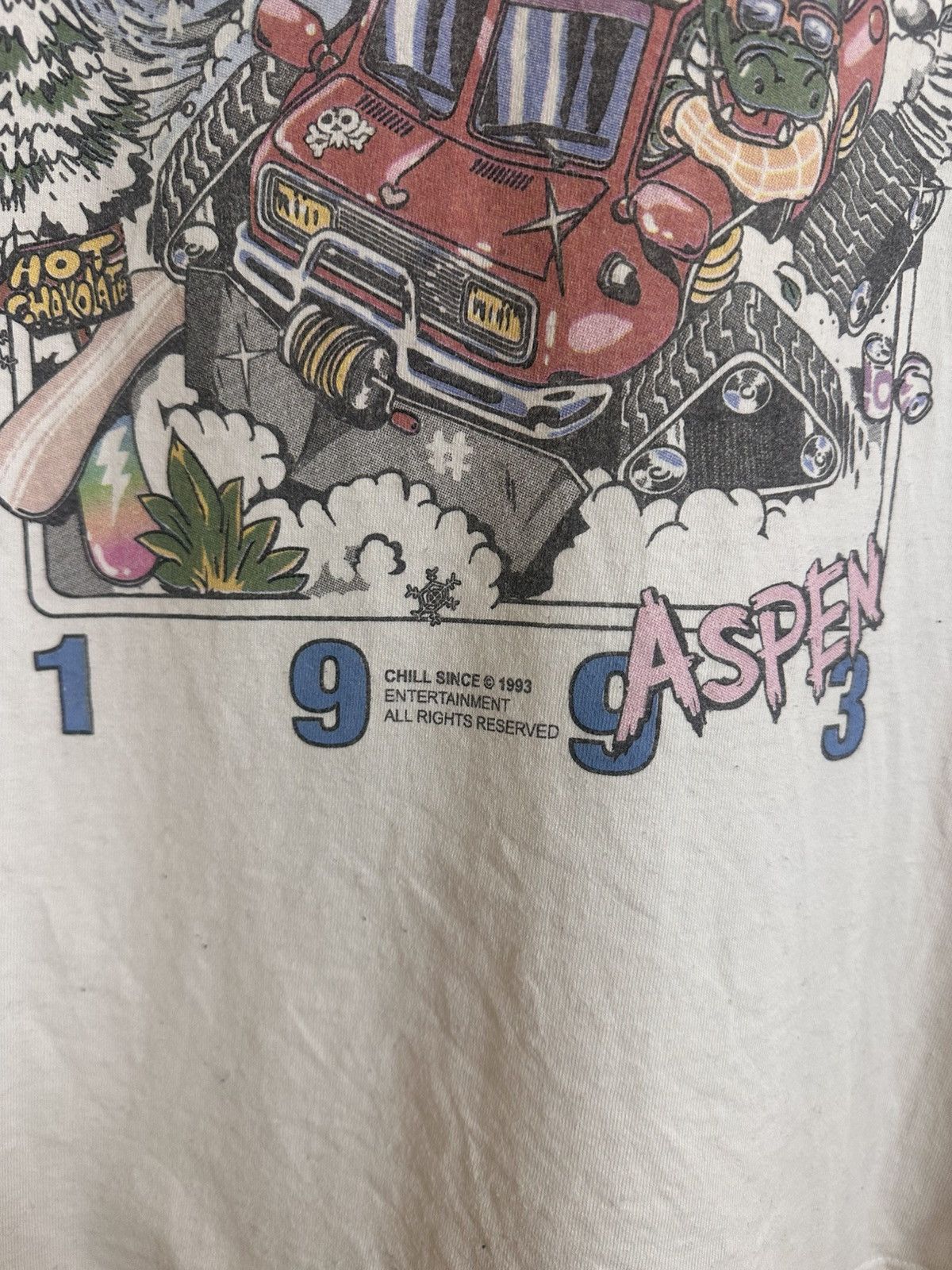 Vintage 🔥 Chill Since 1993 Aspen John Galt Vintage T Shirt Size US L / EU 52-54 / 3 - 4 Thumbnail