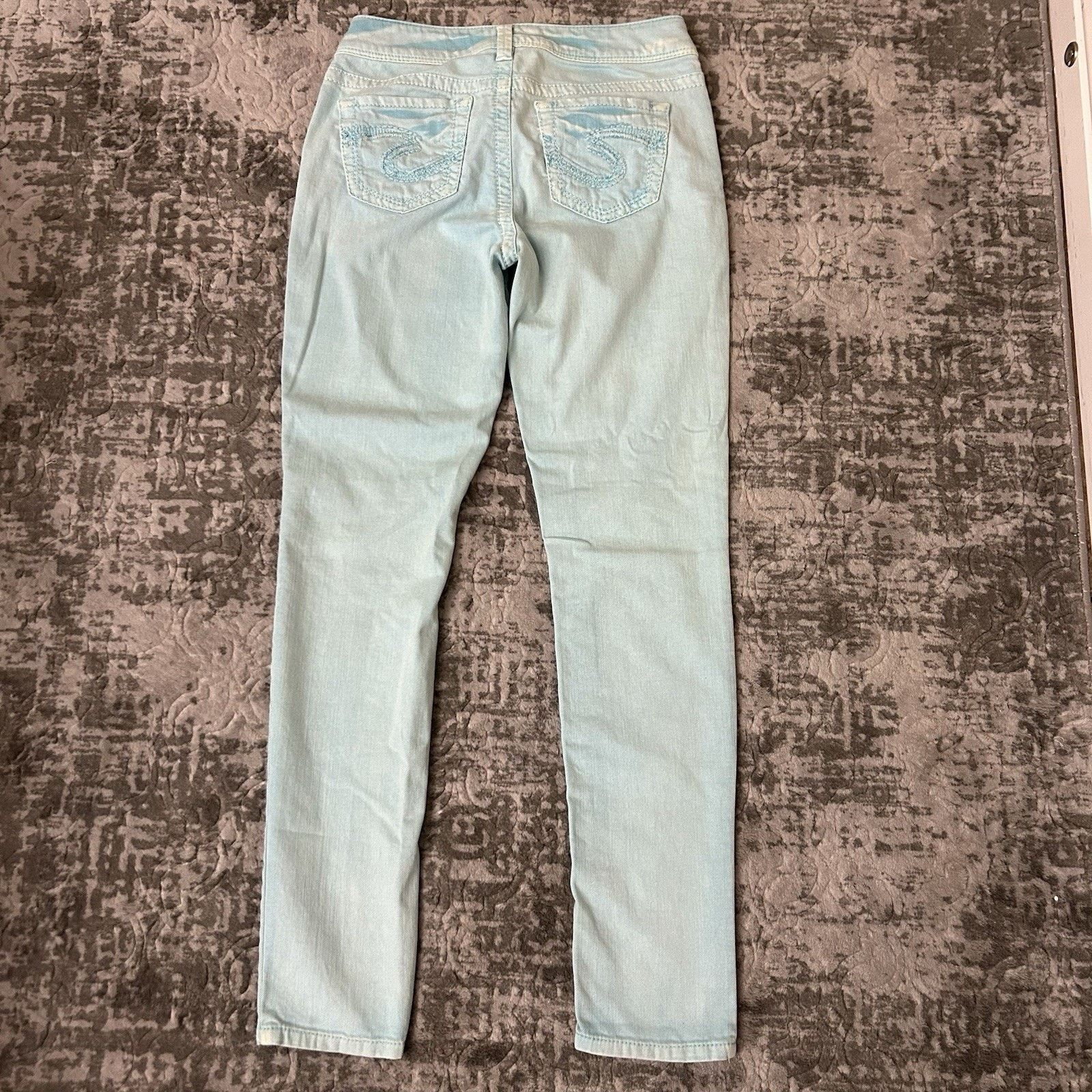 Silver Jeans Co. Silver Suki Skinny Jeans Women's W27/L31 Light Blue Wash Size 27" / US 4 / IT 40 - 8 Thumbnail