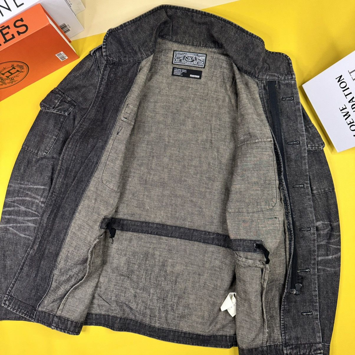 Neighborhood NEIGHBORHOOD BLACK WASHED DENIM JACKET Size US M / EU 48-50 / 2 - 7 Thumbnail