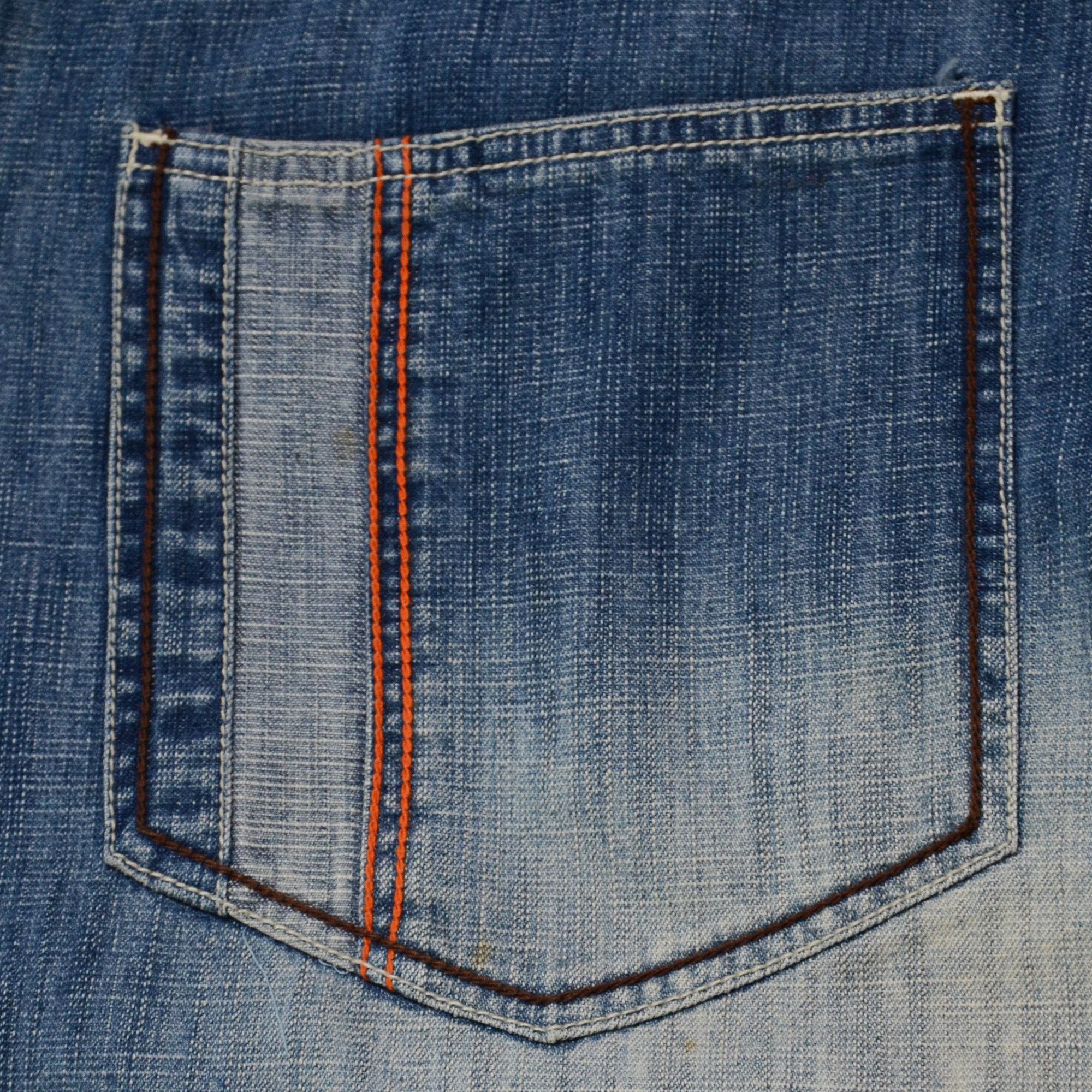 Phat Farm [Folding Color Defects] PF Denim 90s Hiphop Streetwear Size US 30 / EU 46 - 4 Thumbnail