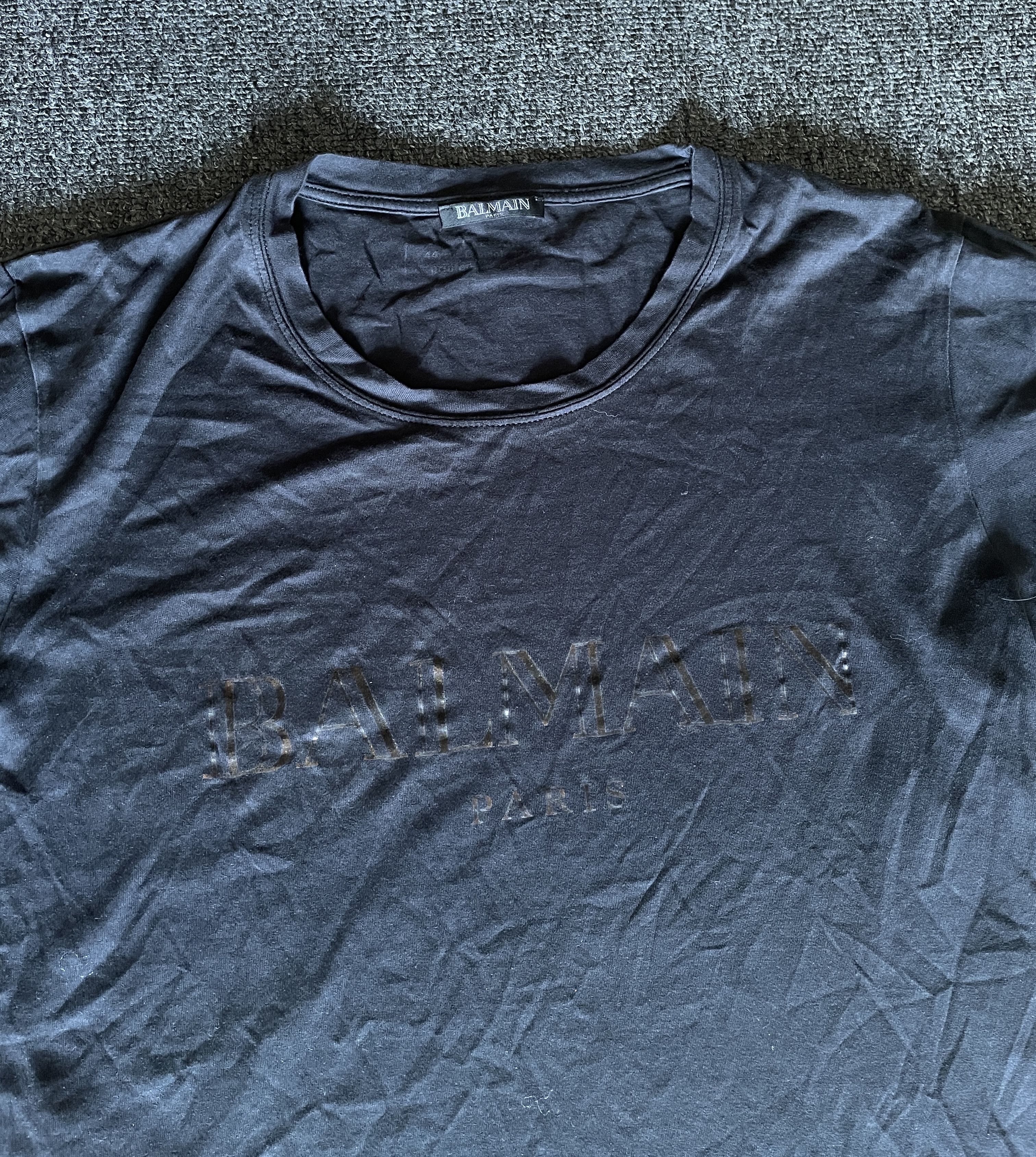 Balmain Balmain men's black t-shirt size M Size US M / EU 48-50 / 2 - 2 Thumbnail