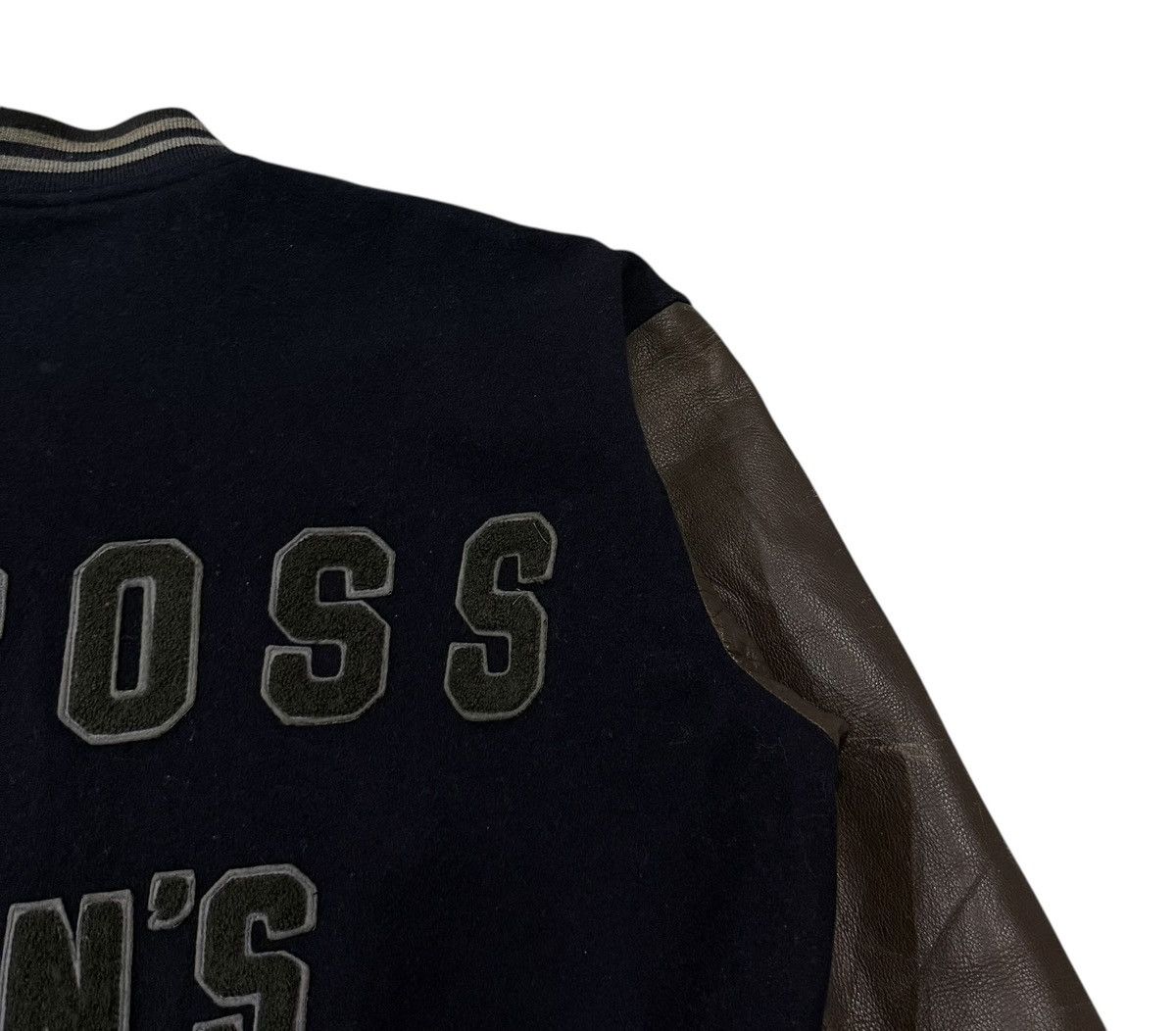 Japanese Brand Vintage Claude Cross Mens Wool Leather Varsity Jacket Size US L / EU 52-54 / 3 - 2 Thumbnail