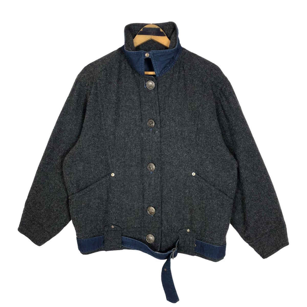 Issey Miyake Vintage 80s Issey Sport IS Reversible Wool Light Jacket L Size US L / EU 52-54 / 3 - 1 Thumbnail