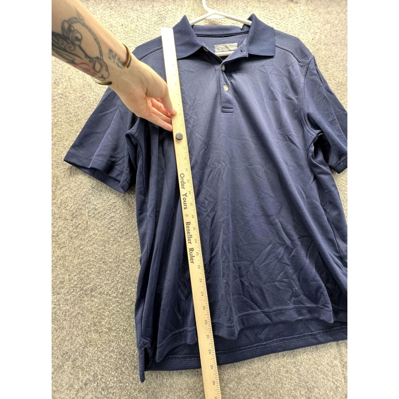 Callaway Callaway Polo Shirt Mens Large Blue Solid Golf Performance Lightweight Knit Polo Shirt Mens L Blue Solid Golf Performance Lightweight Knit Size US L / EU 52-54 / 3 - 3 Thumbnail