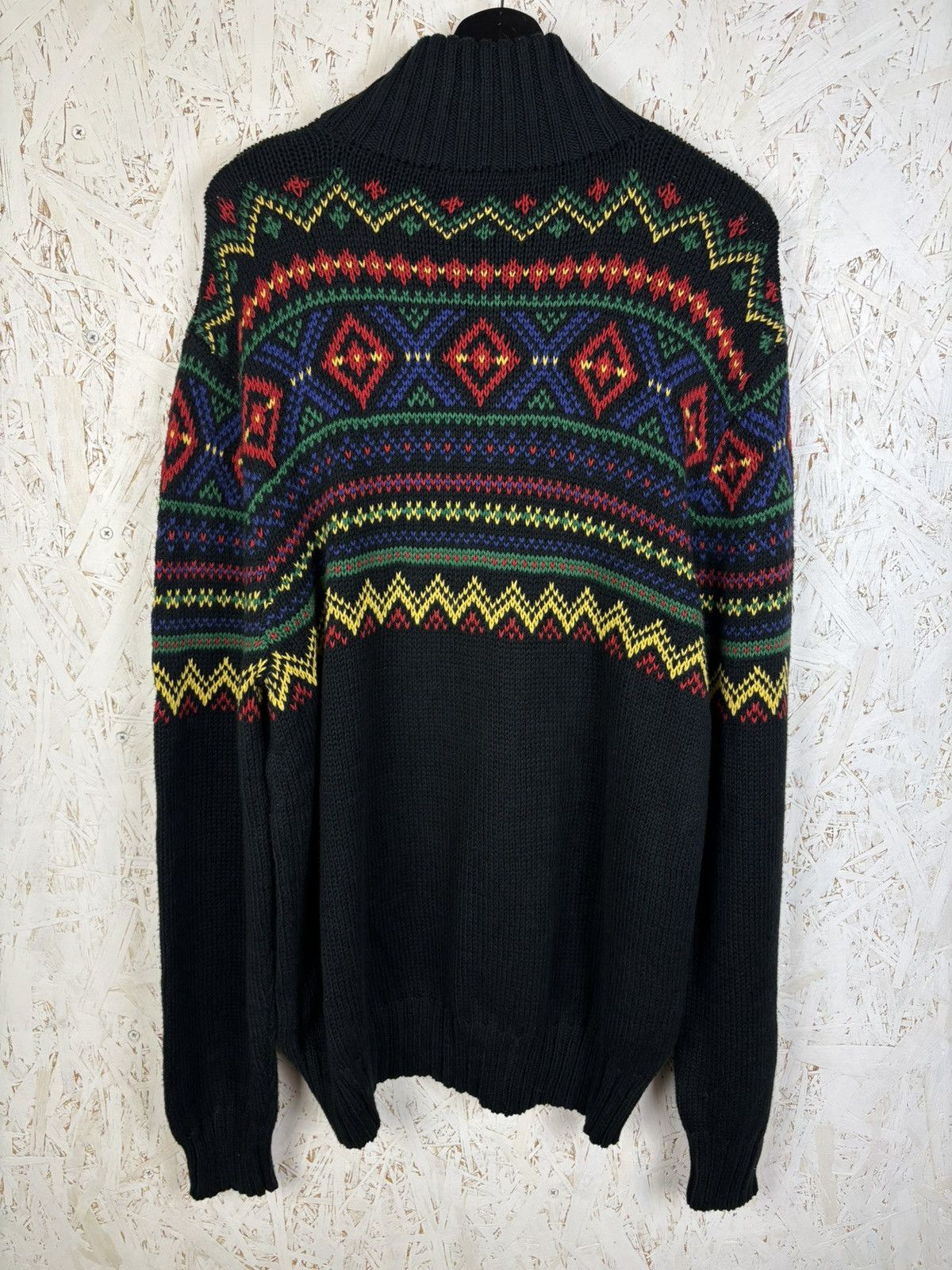 Polo Ralph Lauren Polo By Ralph Lauren Aztec Navajo Knit Sweater Linen Blend Size US XL / EU 56 / 4 - 5 Thumbnail